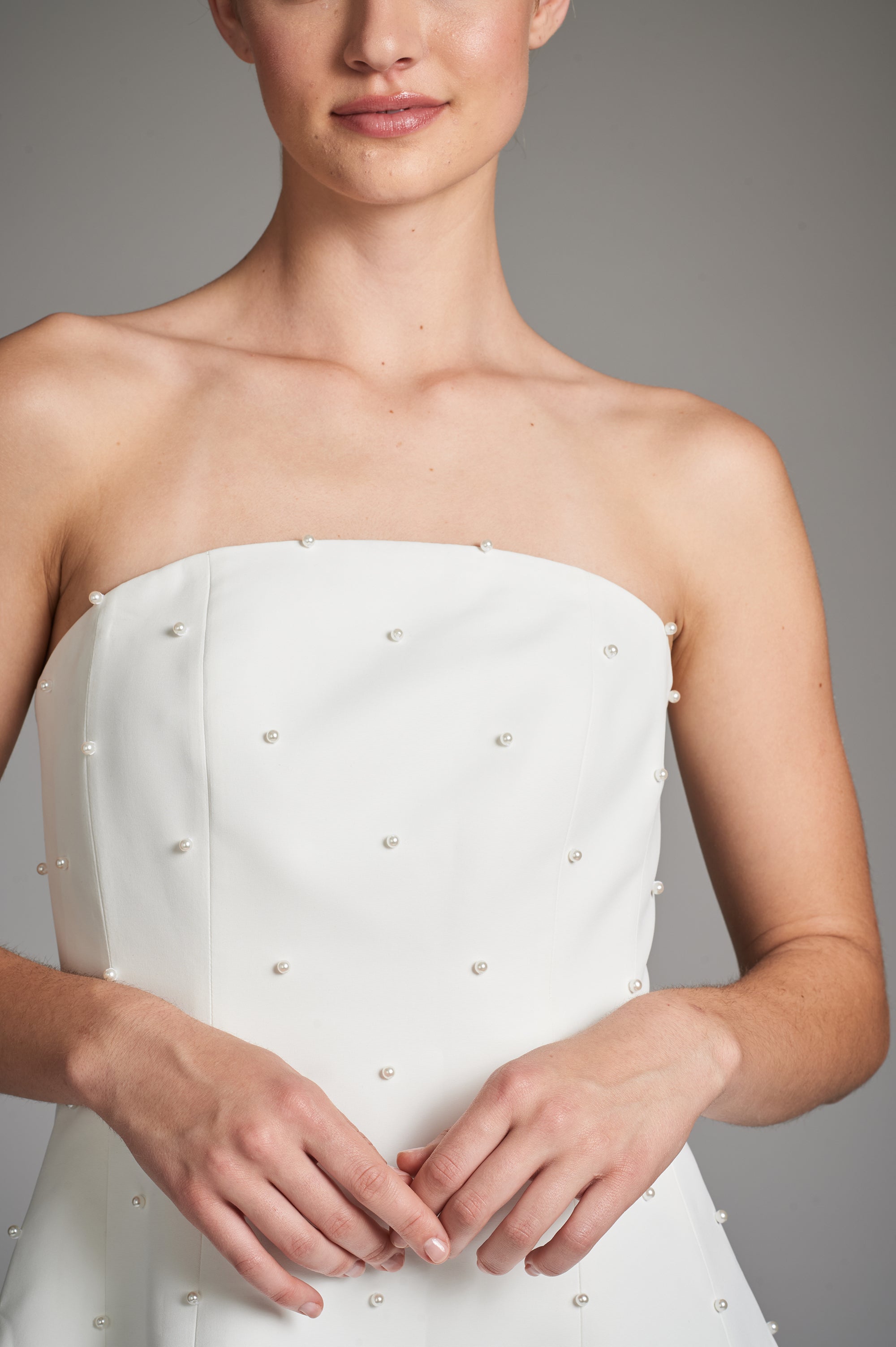 Alanna Dress - Ivory/Pearls