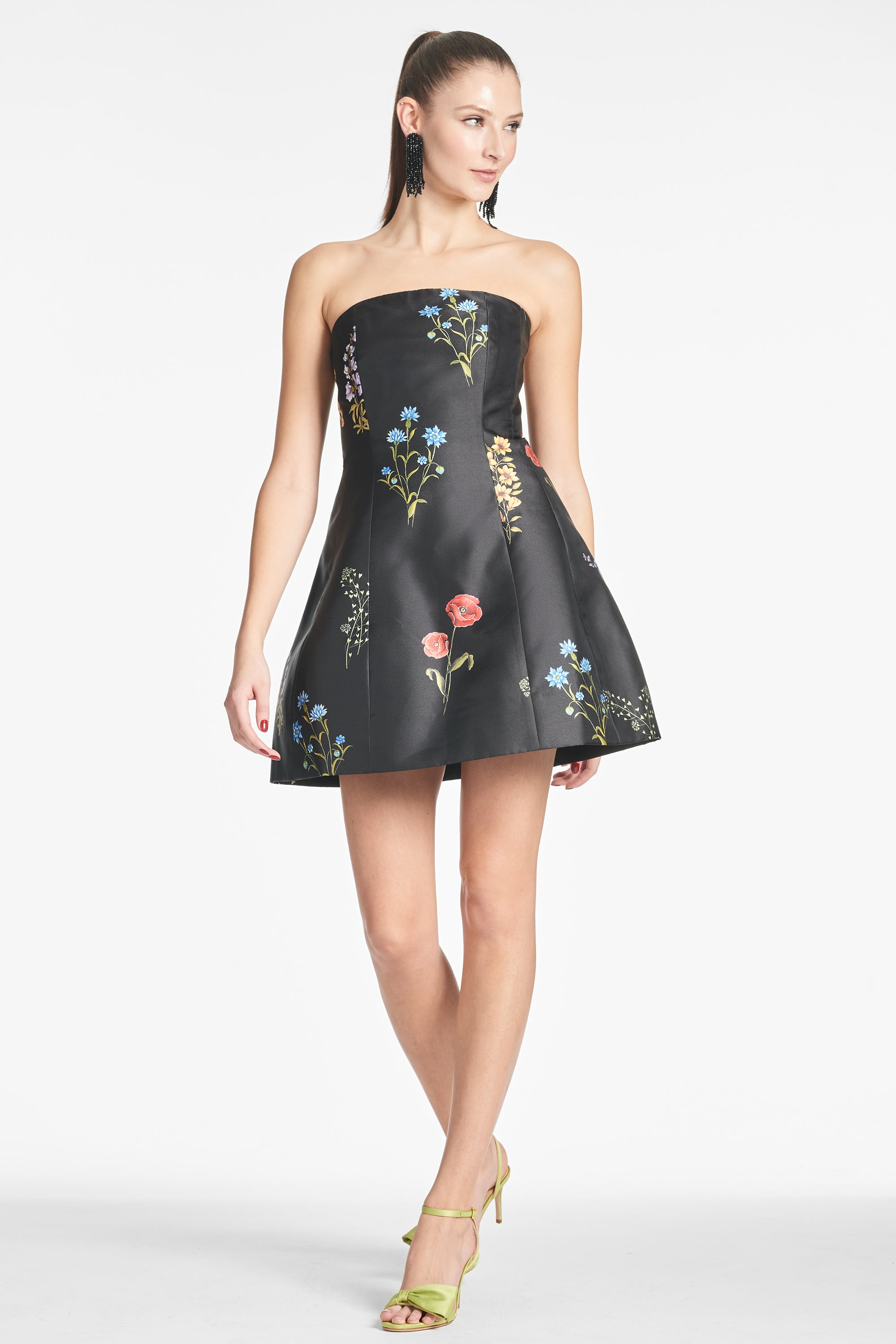 Alanna Dress - Noir Bouquet - Final Sale