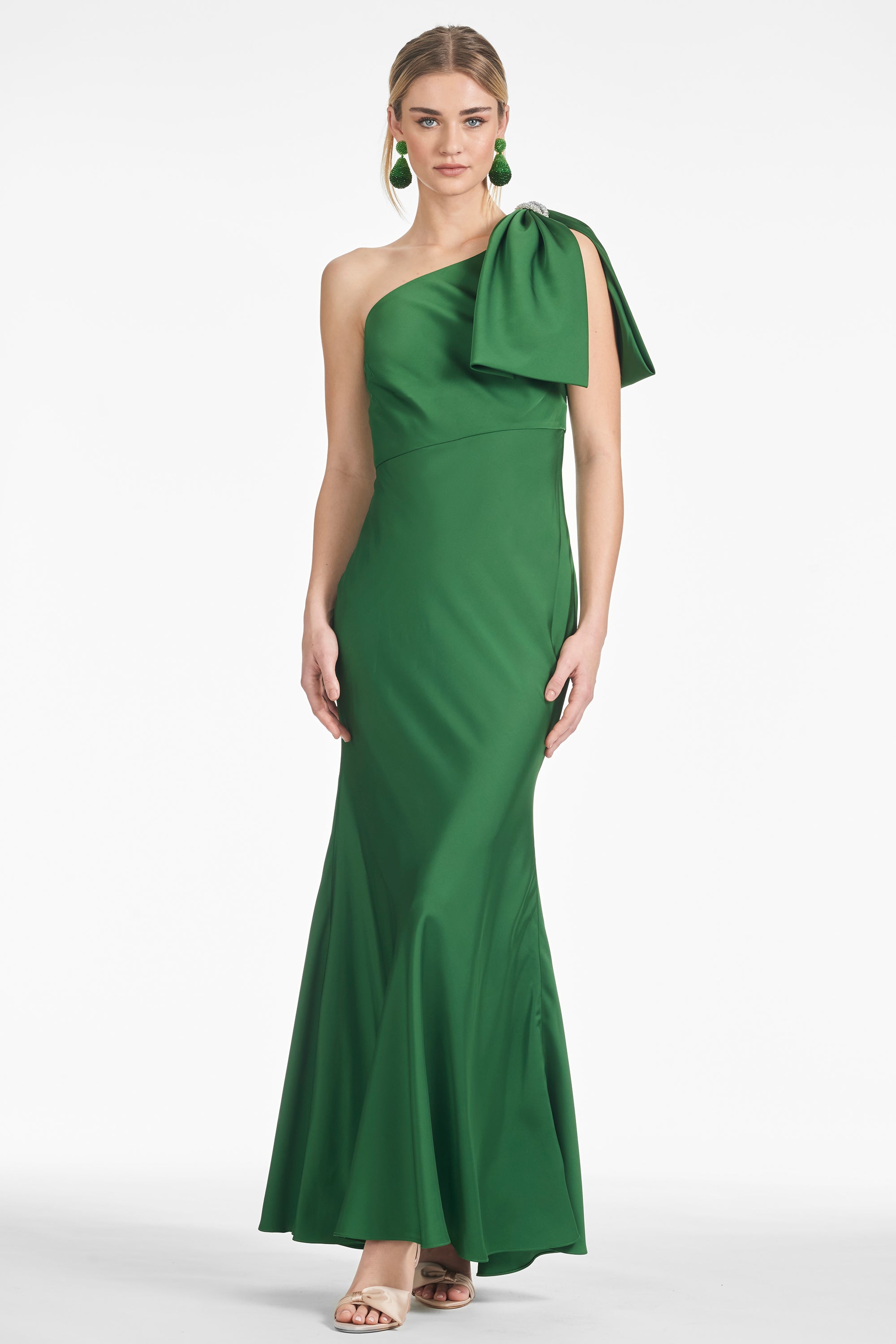 Aubrey Gown in Emerald - Sachin & Babi