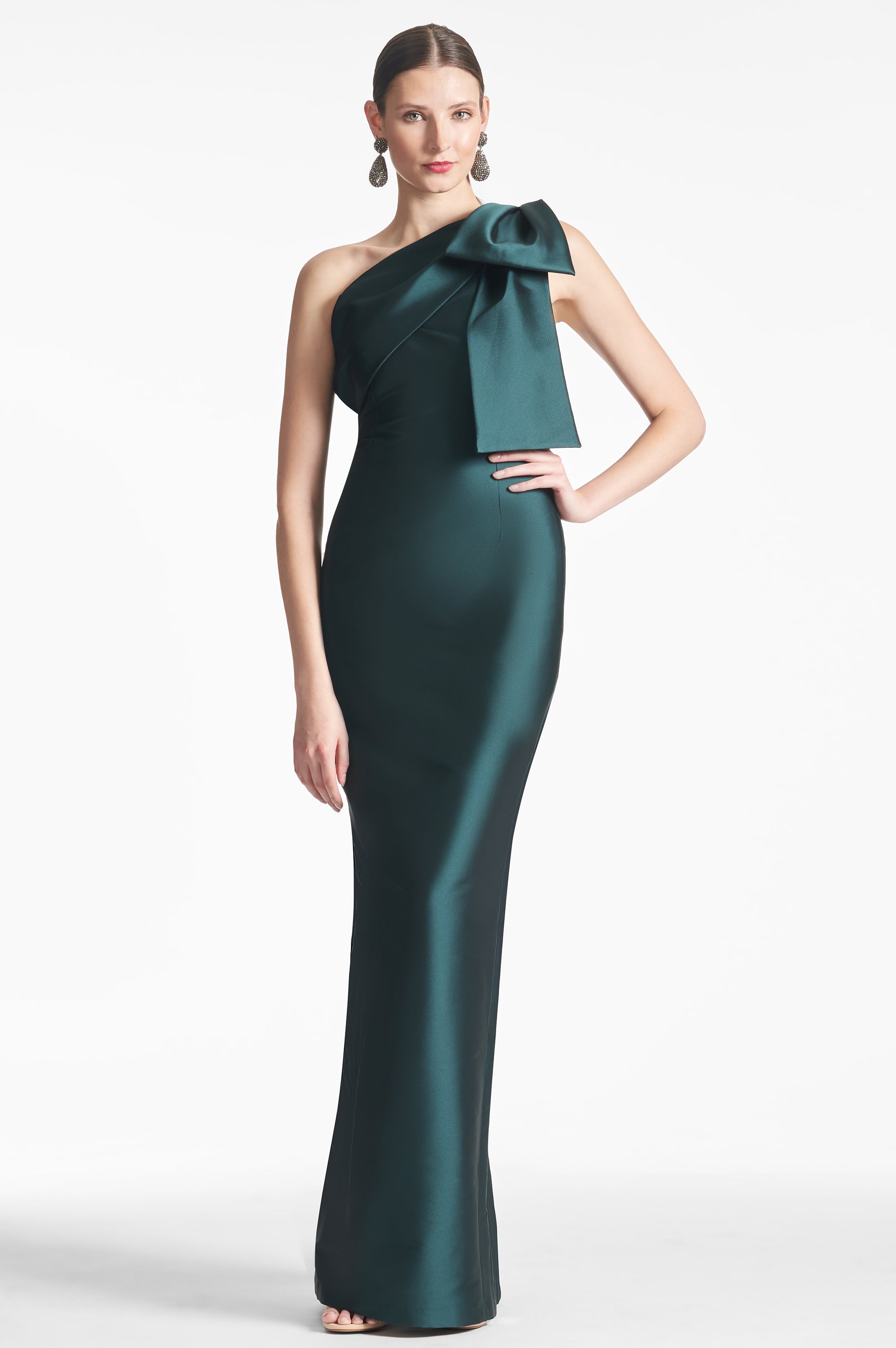 sachin and babi green dress Floral Printed Mae Gown by and creating clothes that inspire beauty and confidence Sachin & Babi emerald green