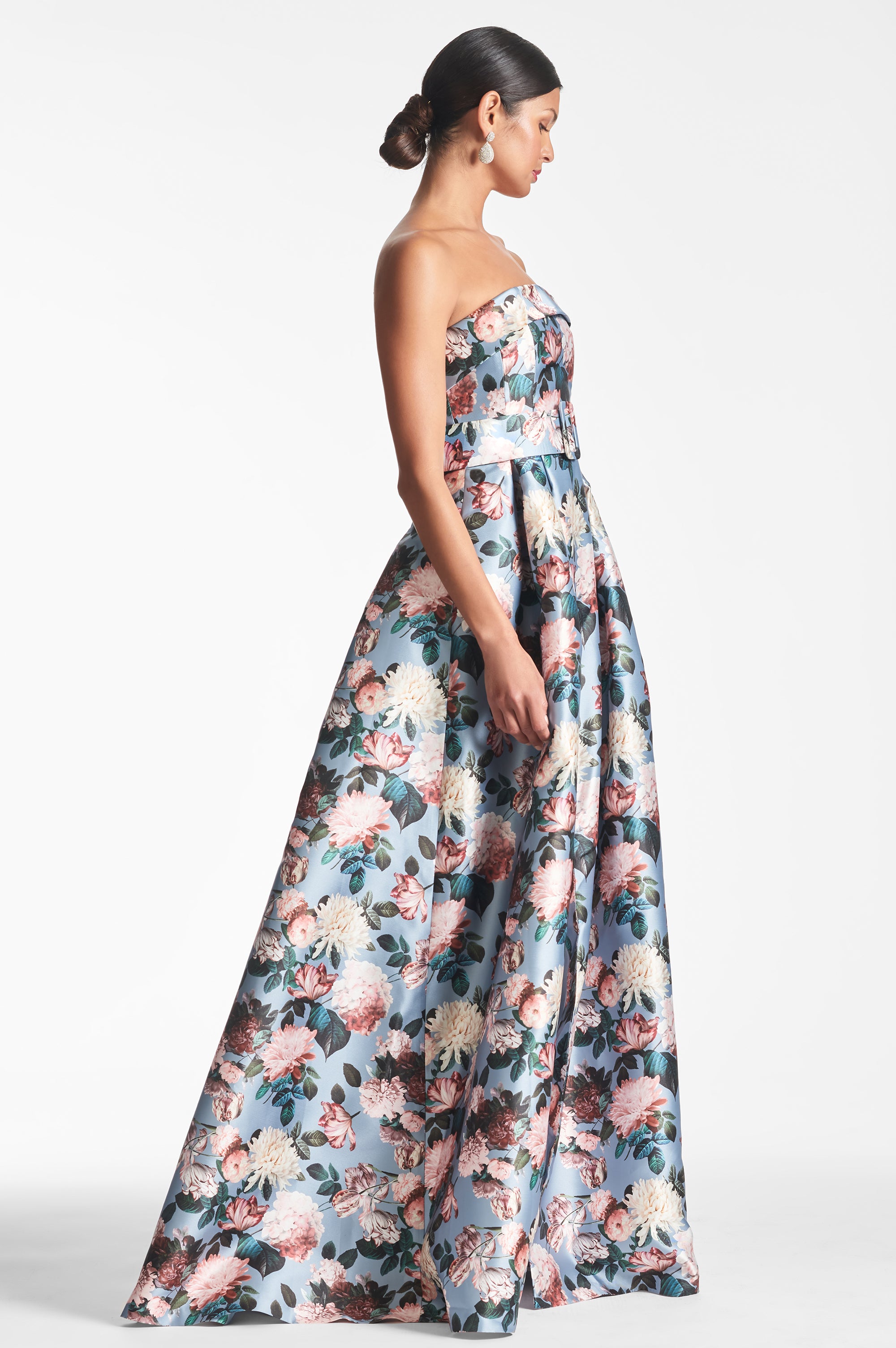 Brielle Gown - Ice Blue Garden - Final Sale