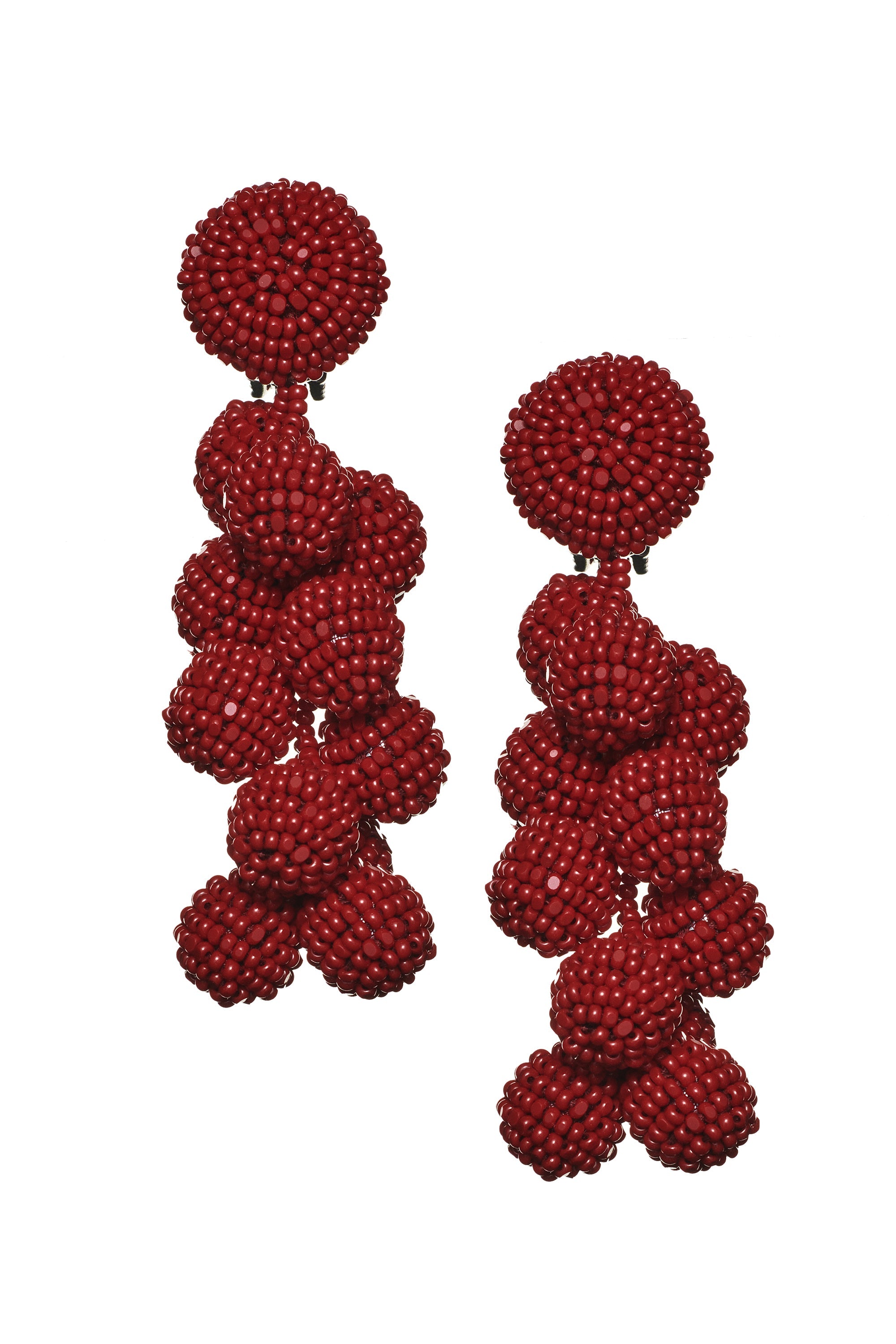 COCONUTS EARRINGS - MERLOT