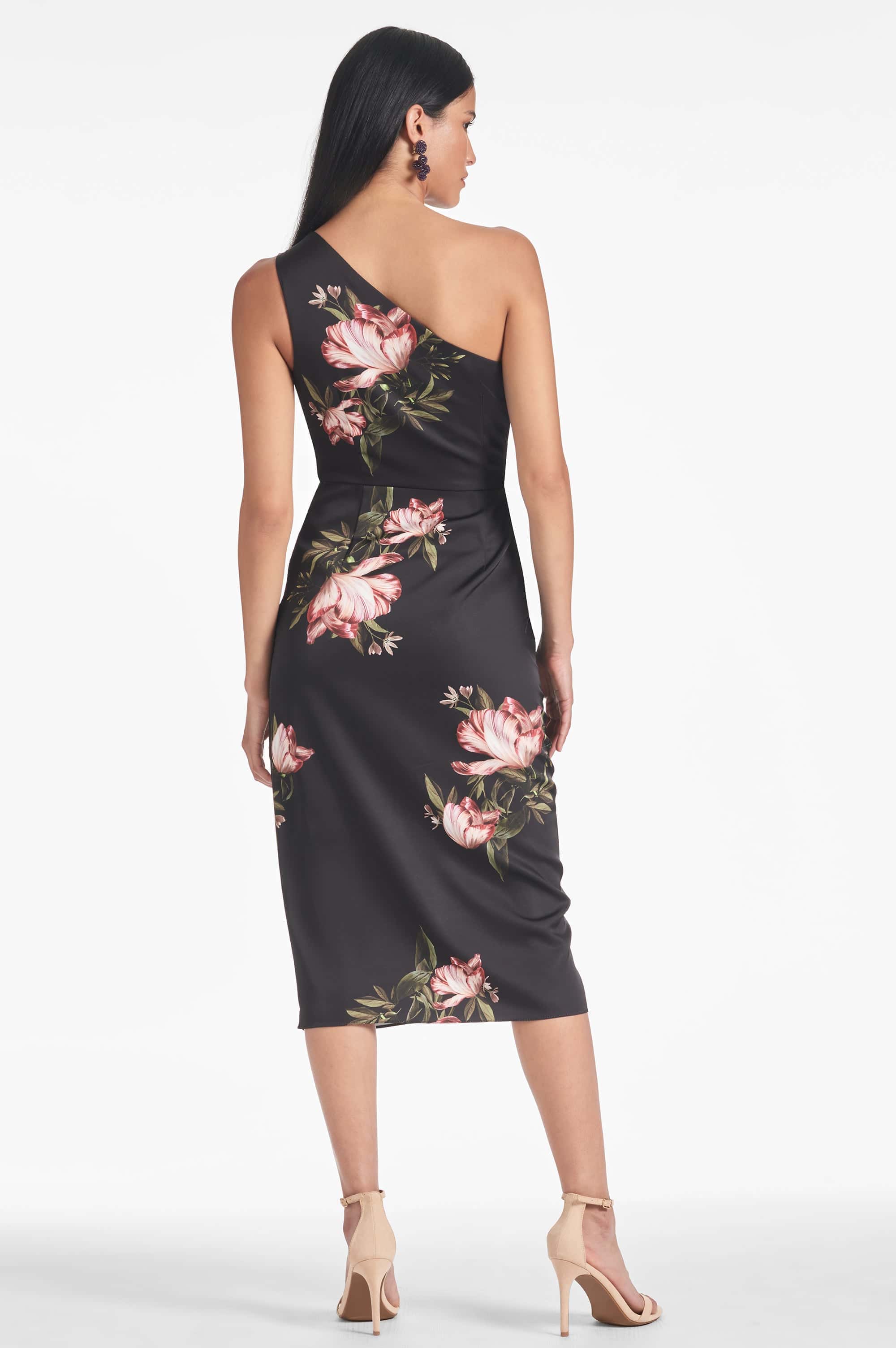 Carmen Dress - Noir Blossom - Final Sale