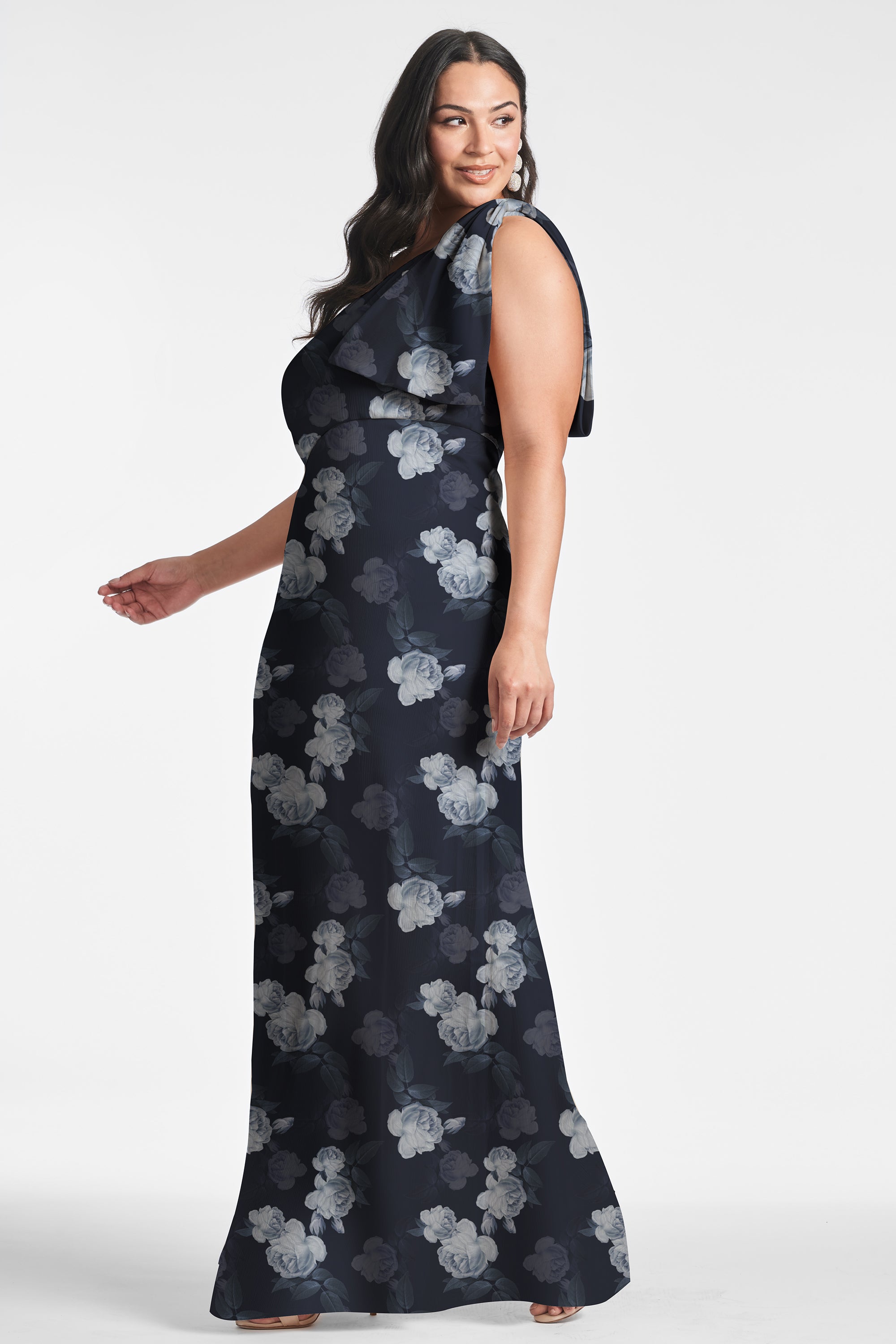 Chelsea Gown - Midnight Glacial Rose - Final Sale