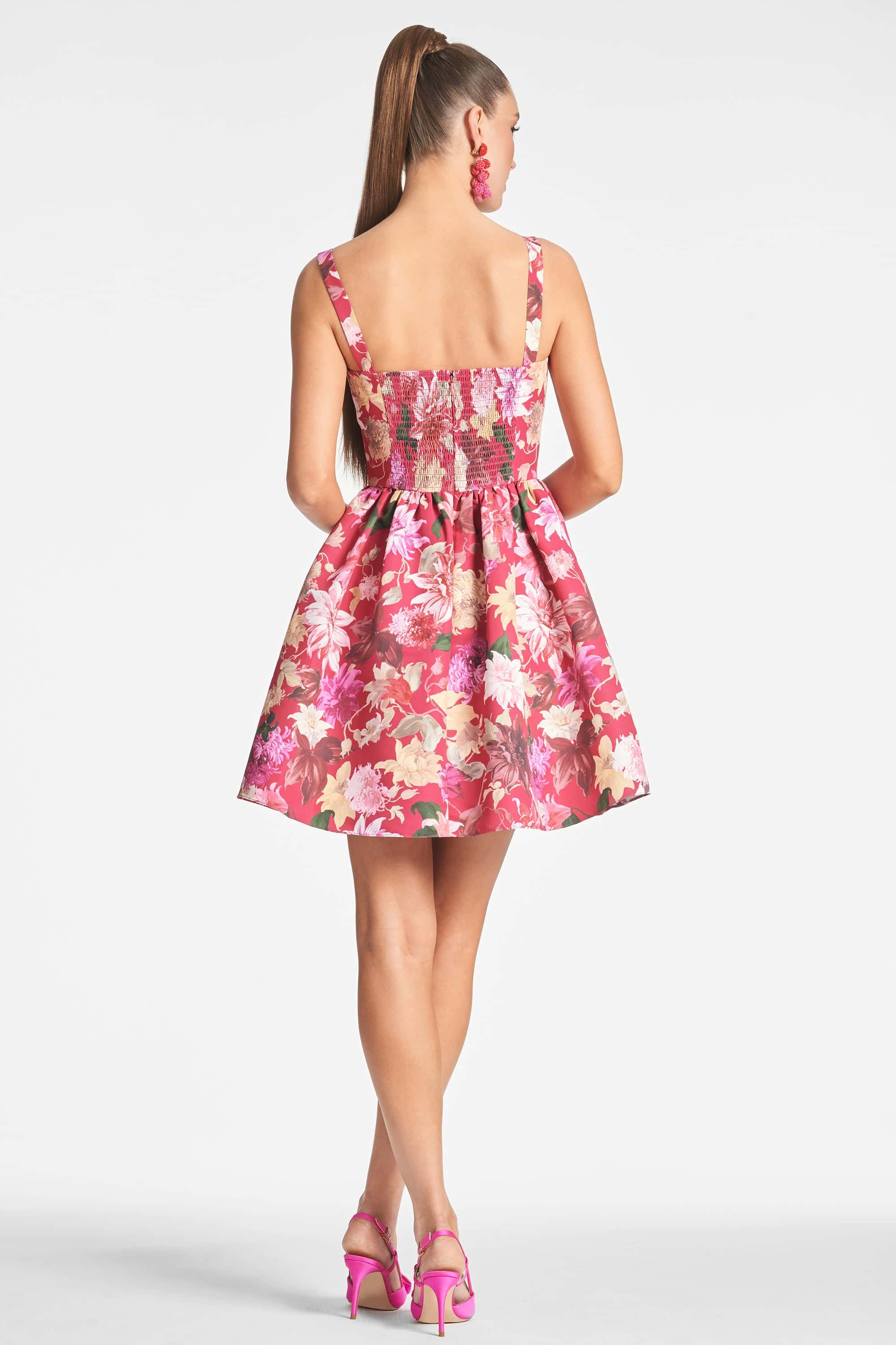 Cora Dress - Deep Pink Dahlia - Final Sale