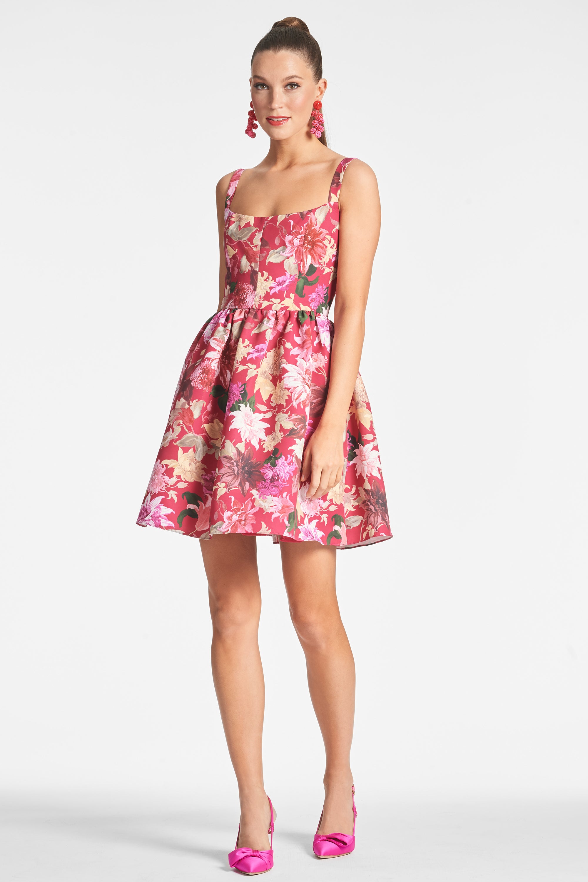 Cora Dress - Deep Pink Dahlia - Final Sale