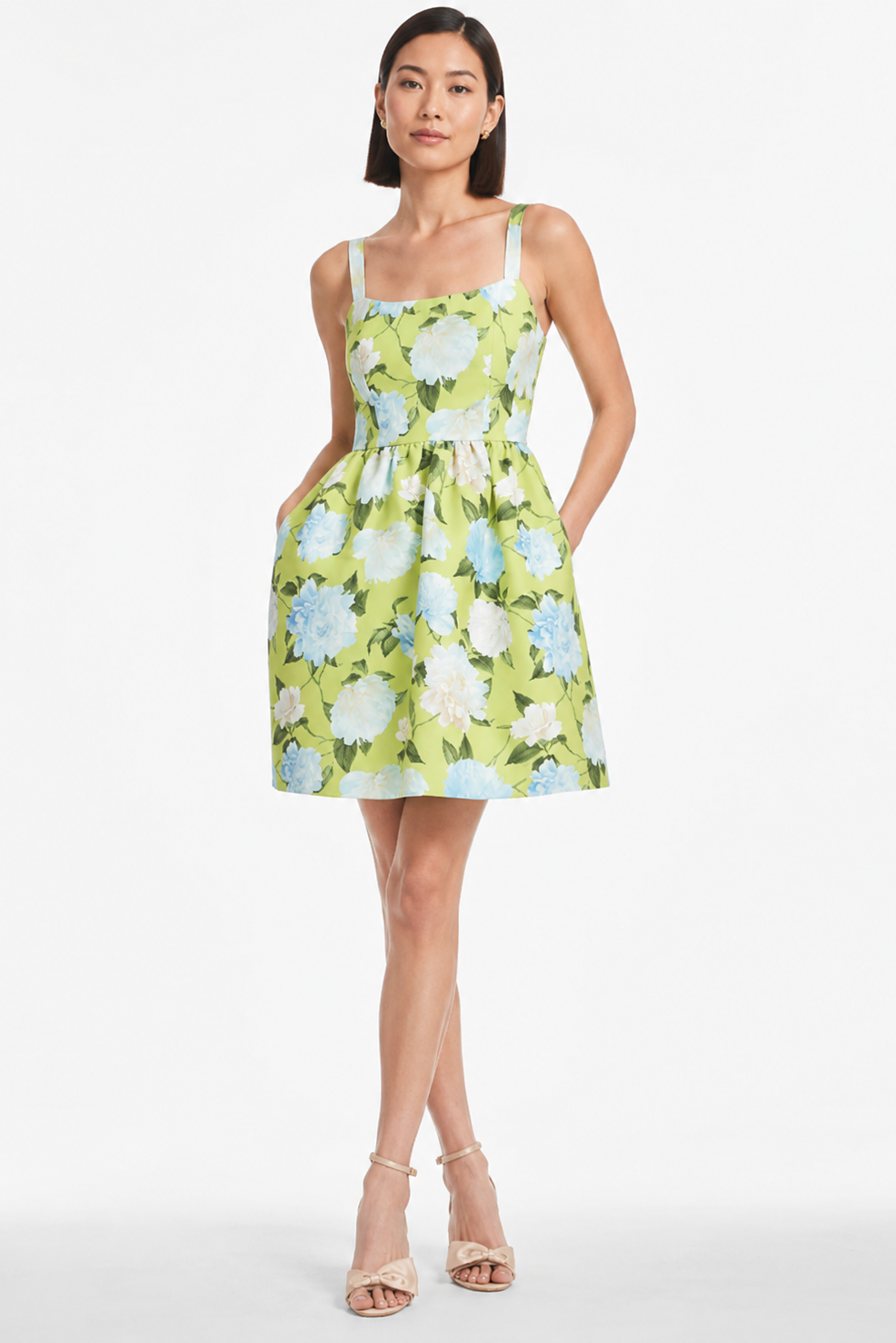 SAMIRA DRESS - CITRINE PEONIES