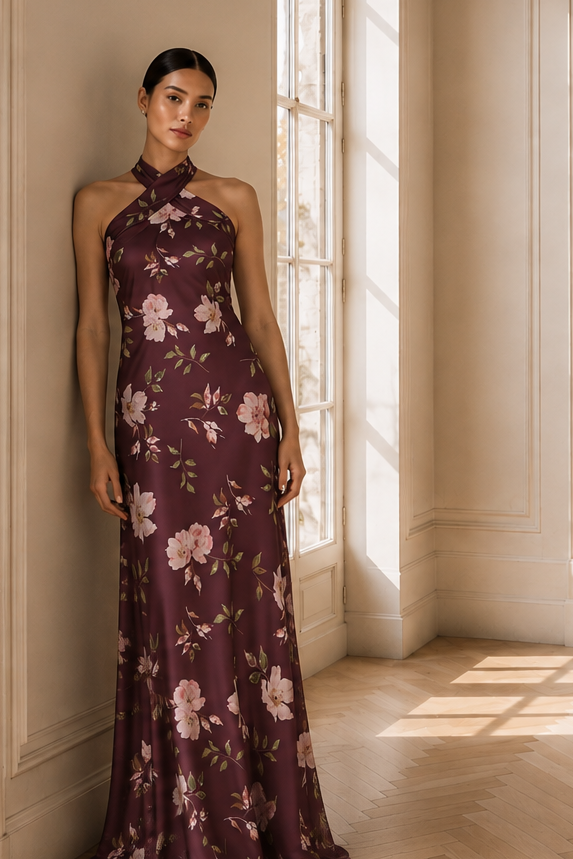 LAURANT GOWN - MULBERRY MAGNOLIA