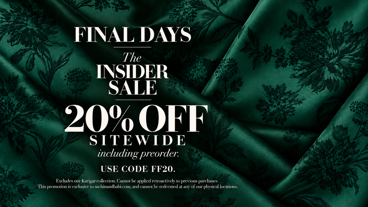 Emerald damask insider sale banner