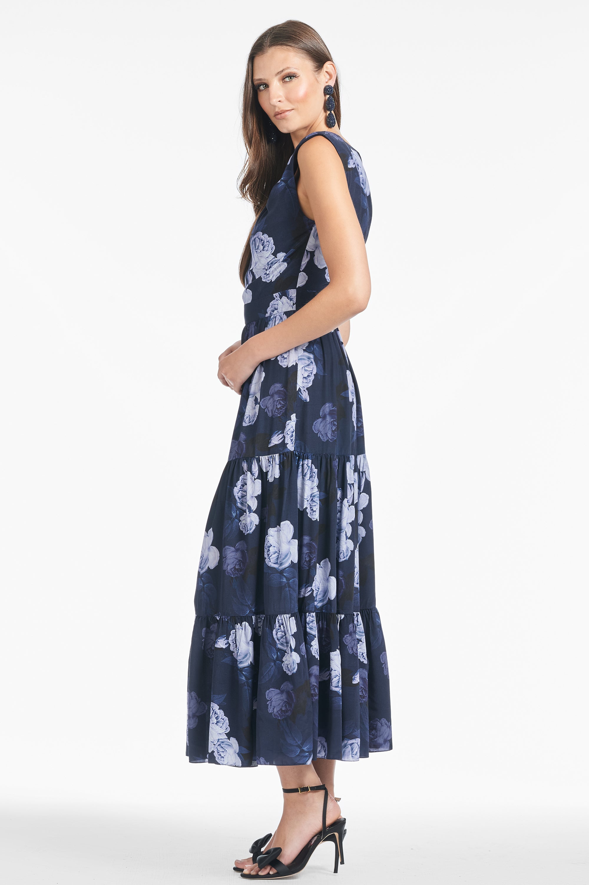 Anaisha Dress - Midnight Glacial Rose - Final Sale
