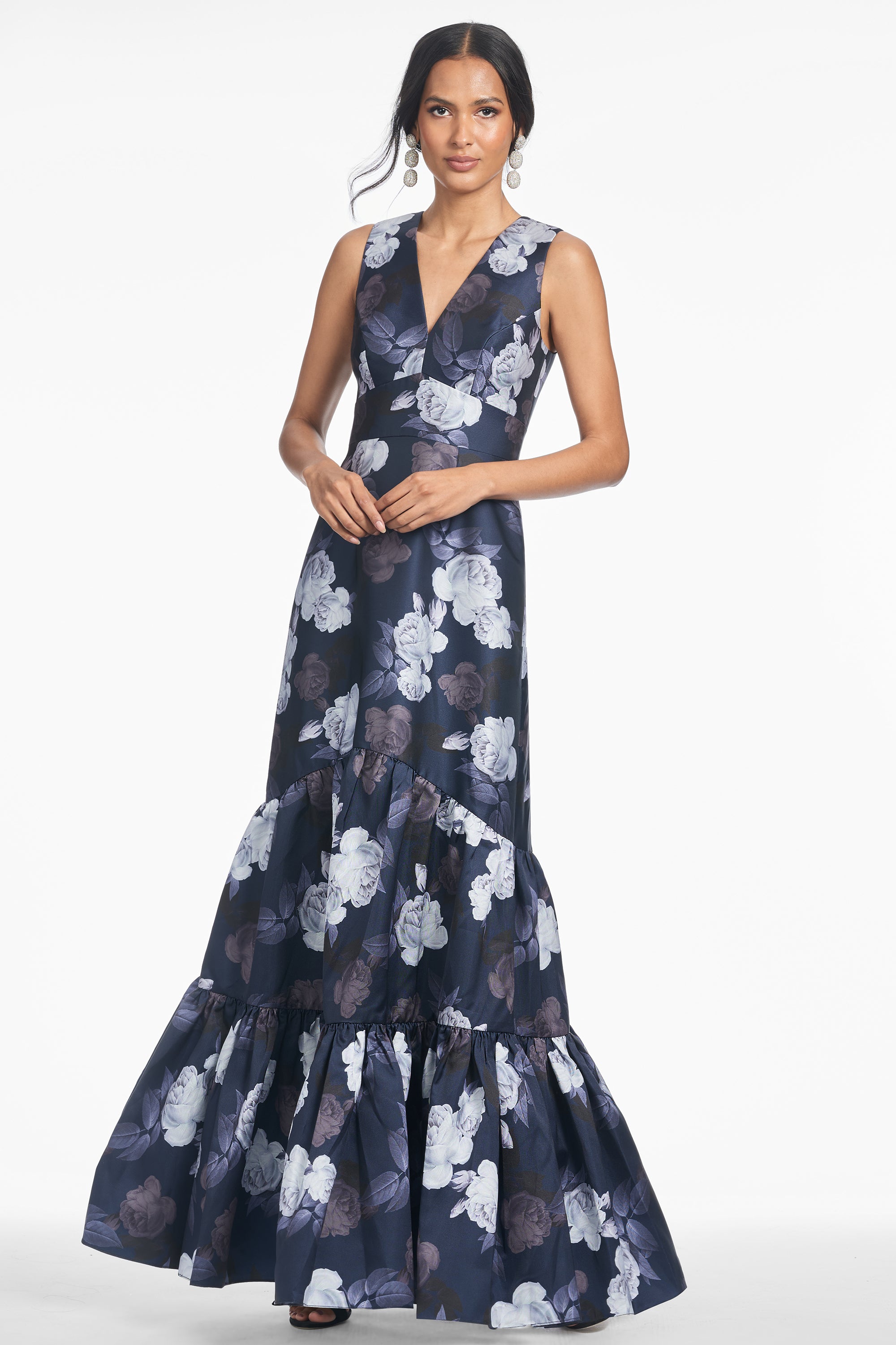 Rori Gown - Midnight Glacial Rose - Final Sale