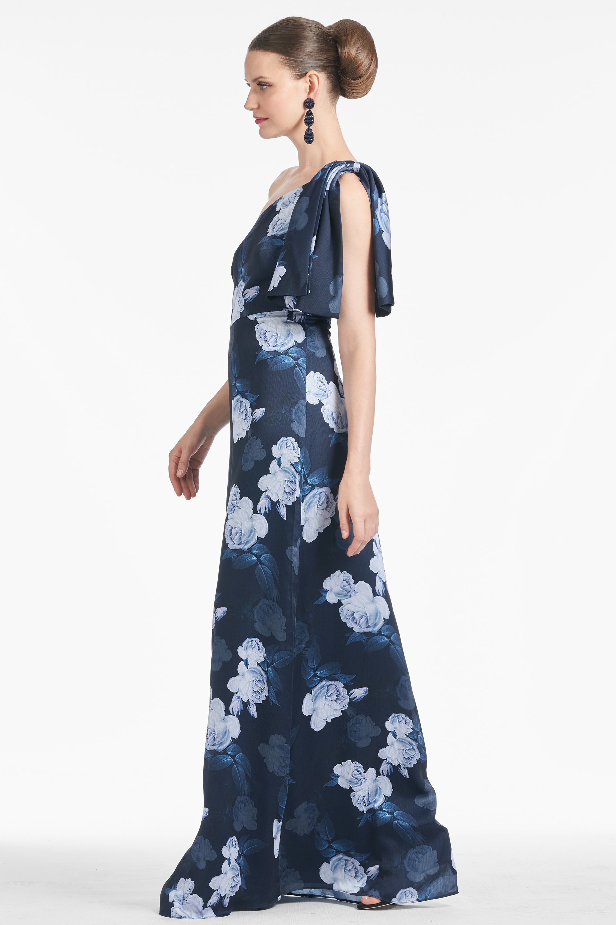 Chelsea Gown - Midnight Glacial Rose - Final Sale