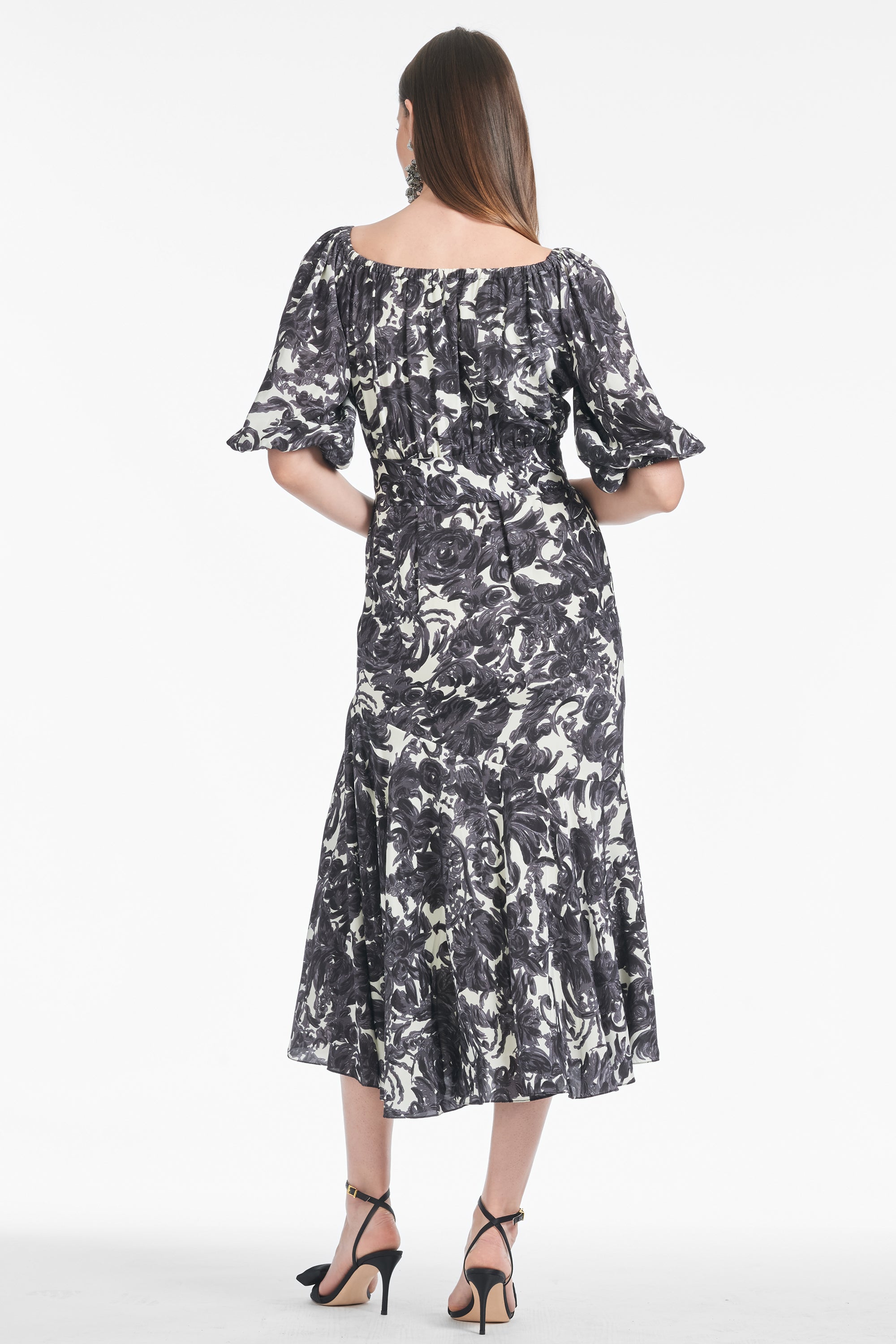 Zadi Dress - Graphic Scroll - Final Sale