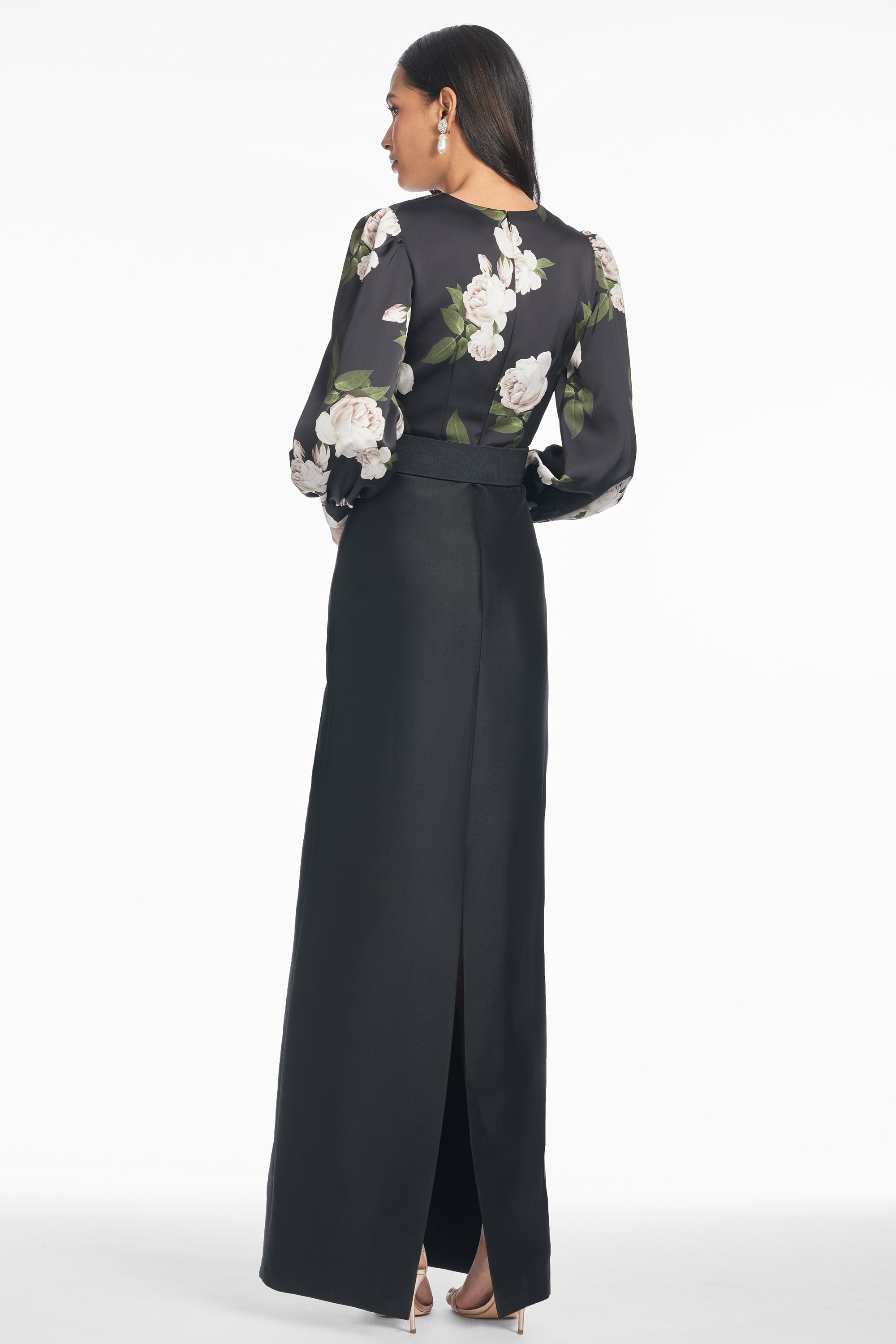 Schylor Gown - Obsidian Blooms/Black - Final Sale