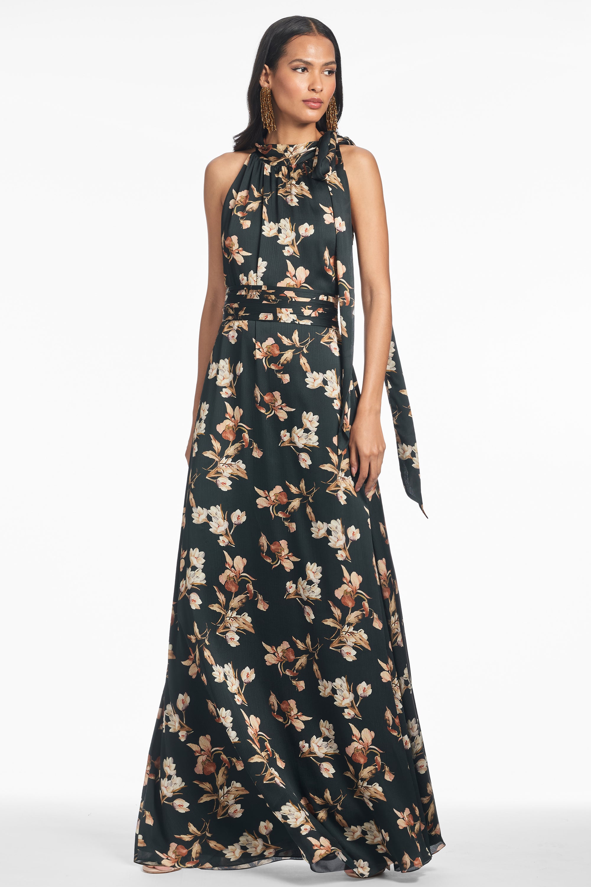 Sachin & Babi Kayla Gown - Black Venetia Petal - Size 22W
