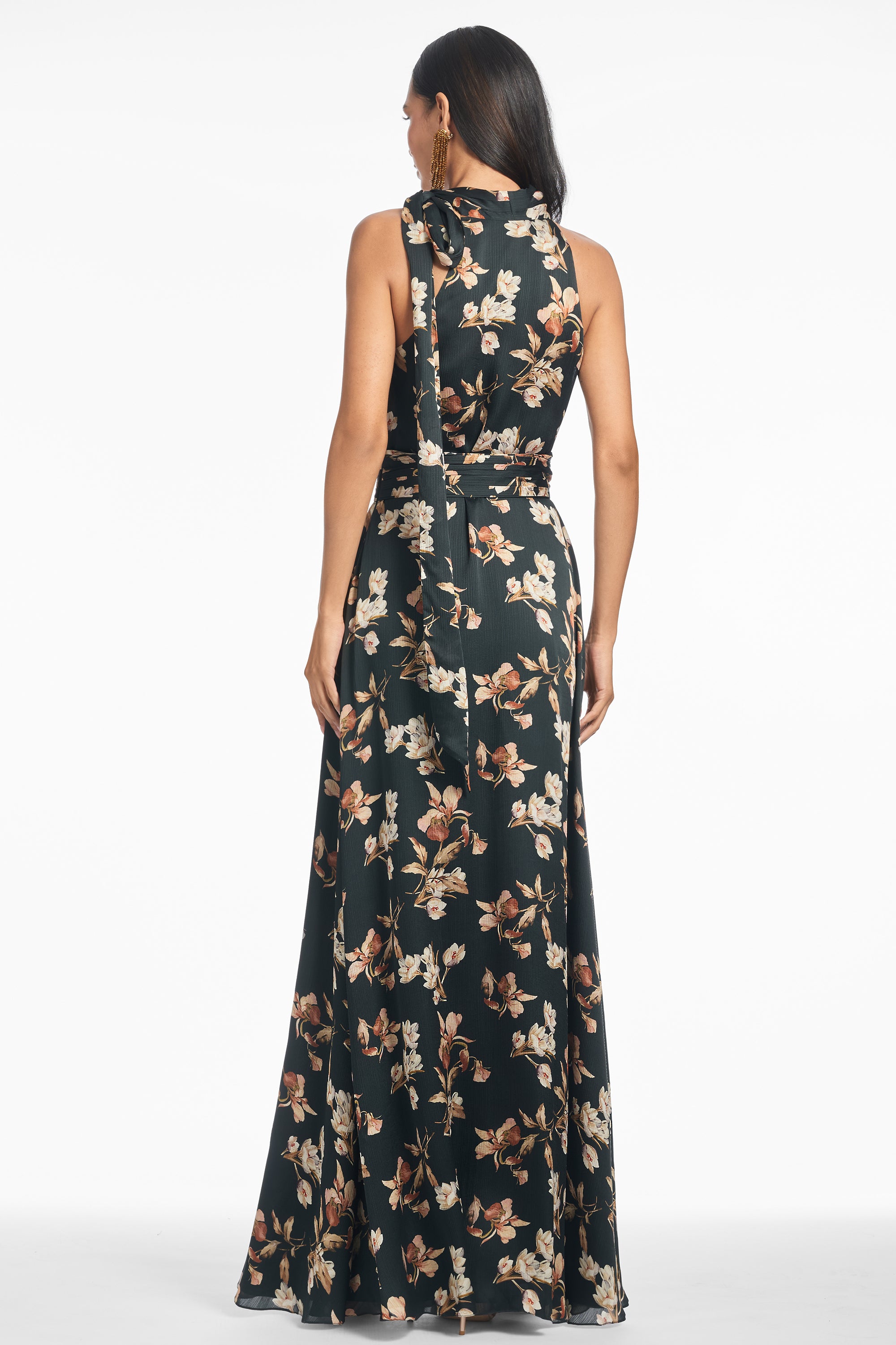 Kayla Gown - Black Venetia Petal