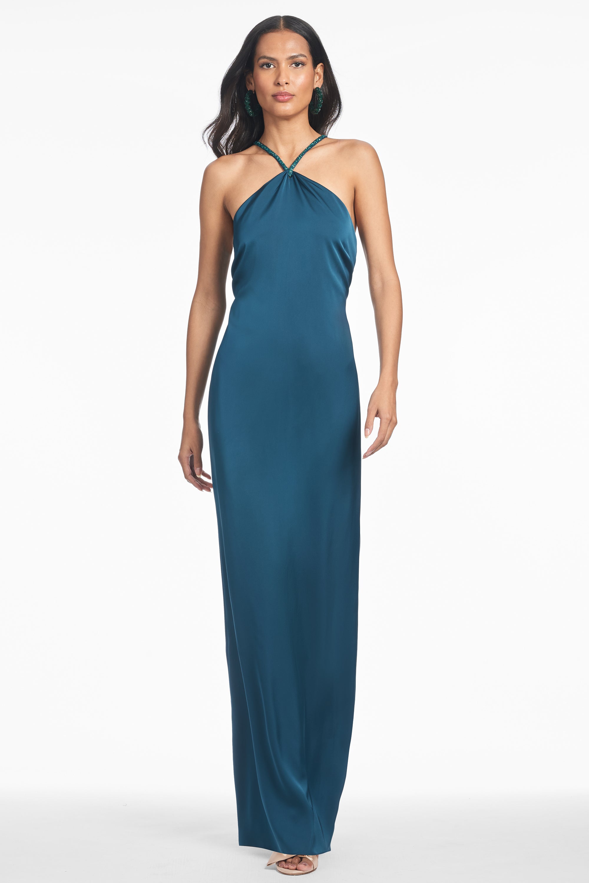 sachin and babi green dress Sachin & Babi Becca Gown - Bottle Green