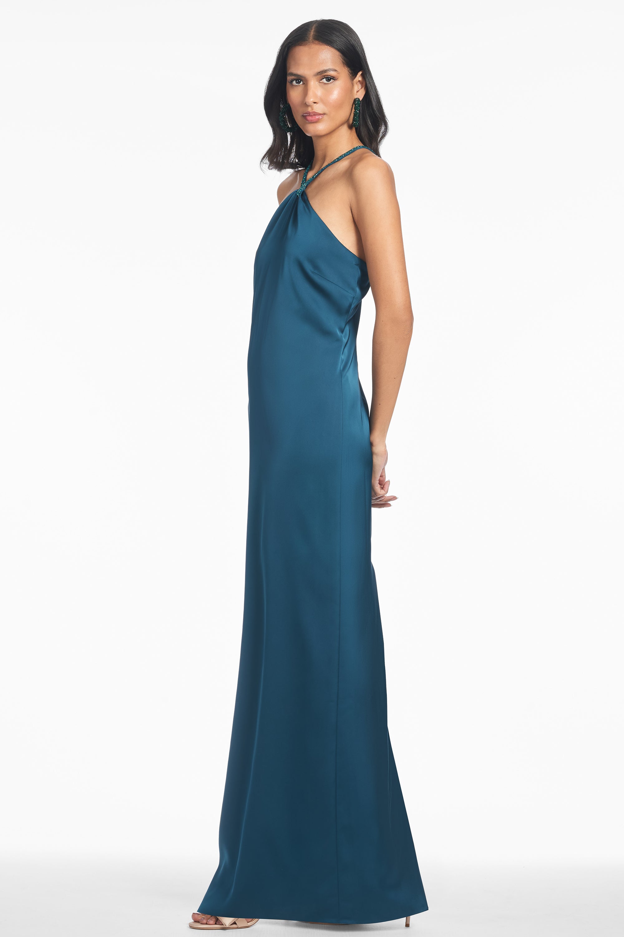 Becca Gown - Bottle Green - Final Sale