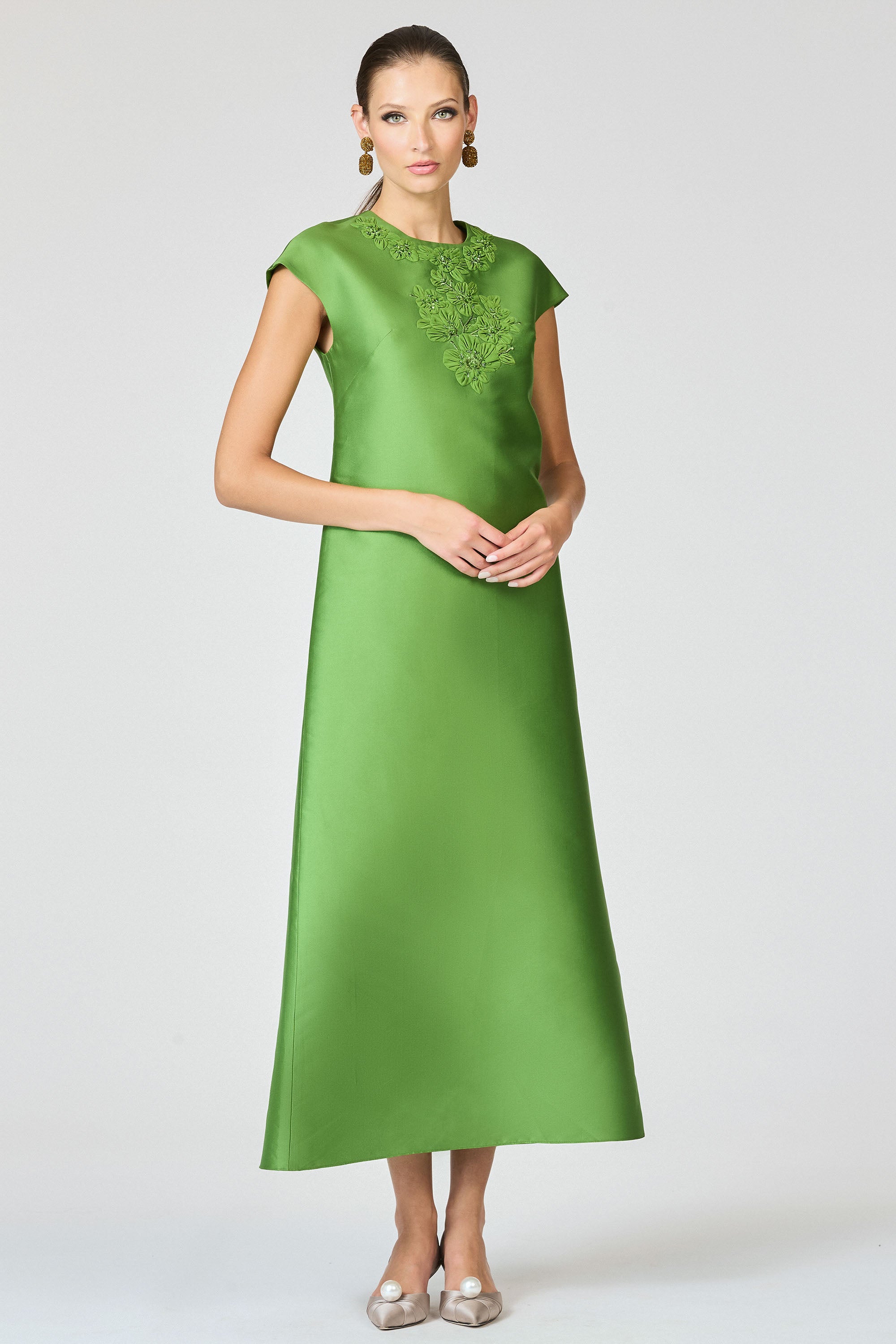 GWENDOLYN GOWN - GREEN GARNET