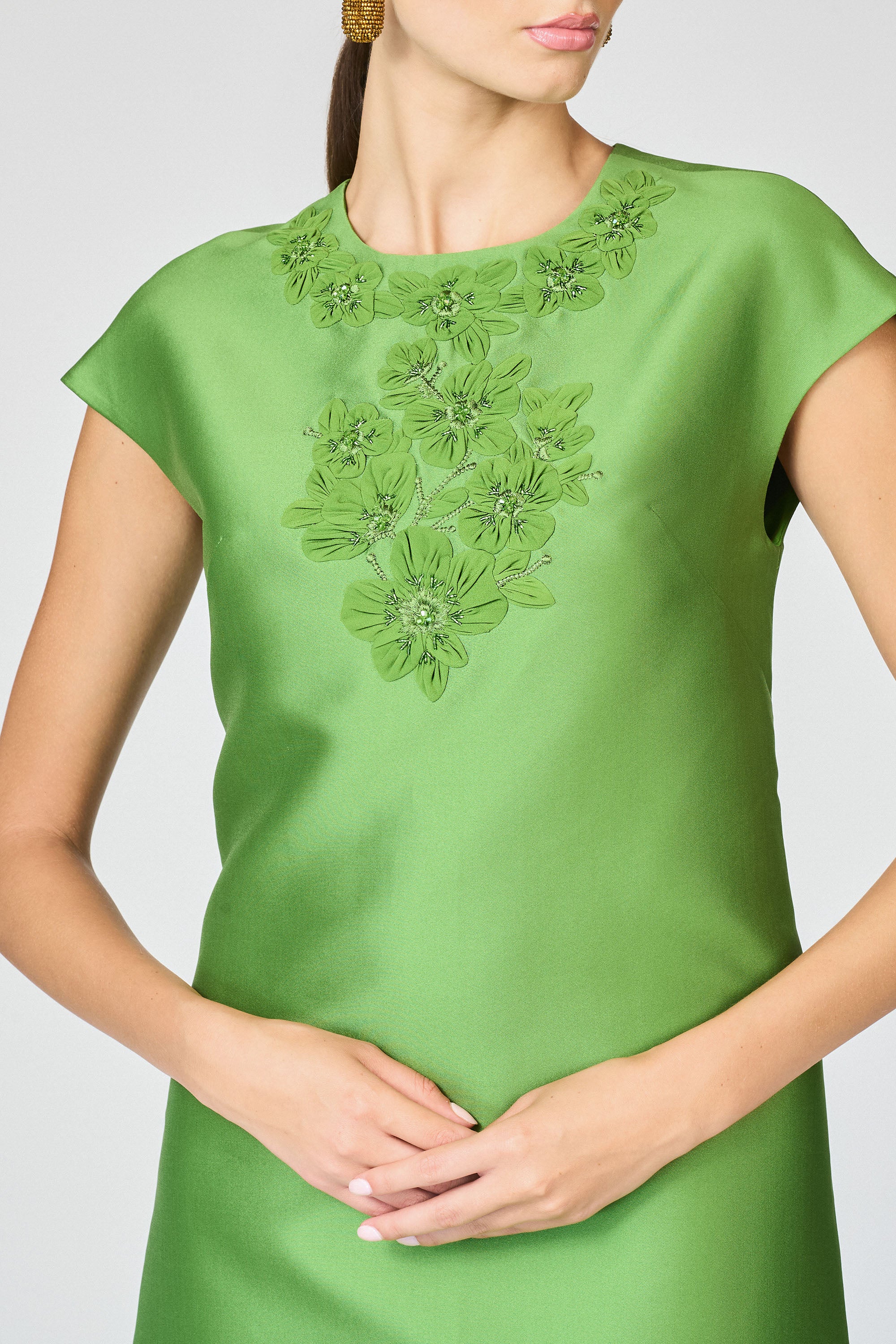 GWENDOLYN GOWN - GREEN GARNET