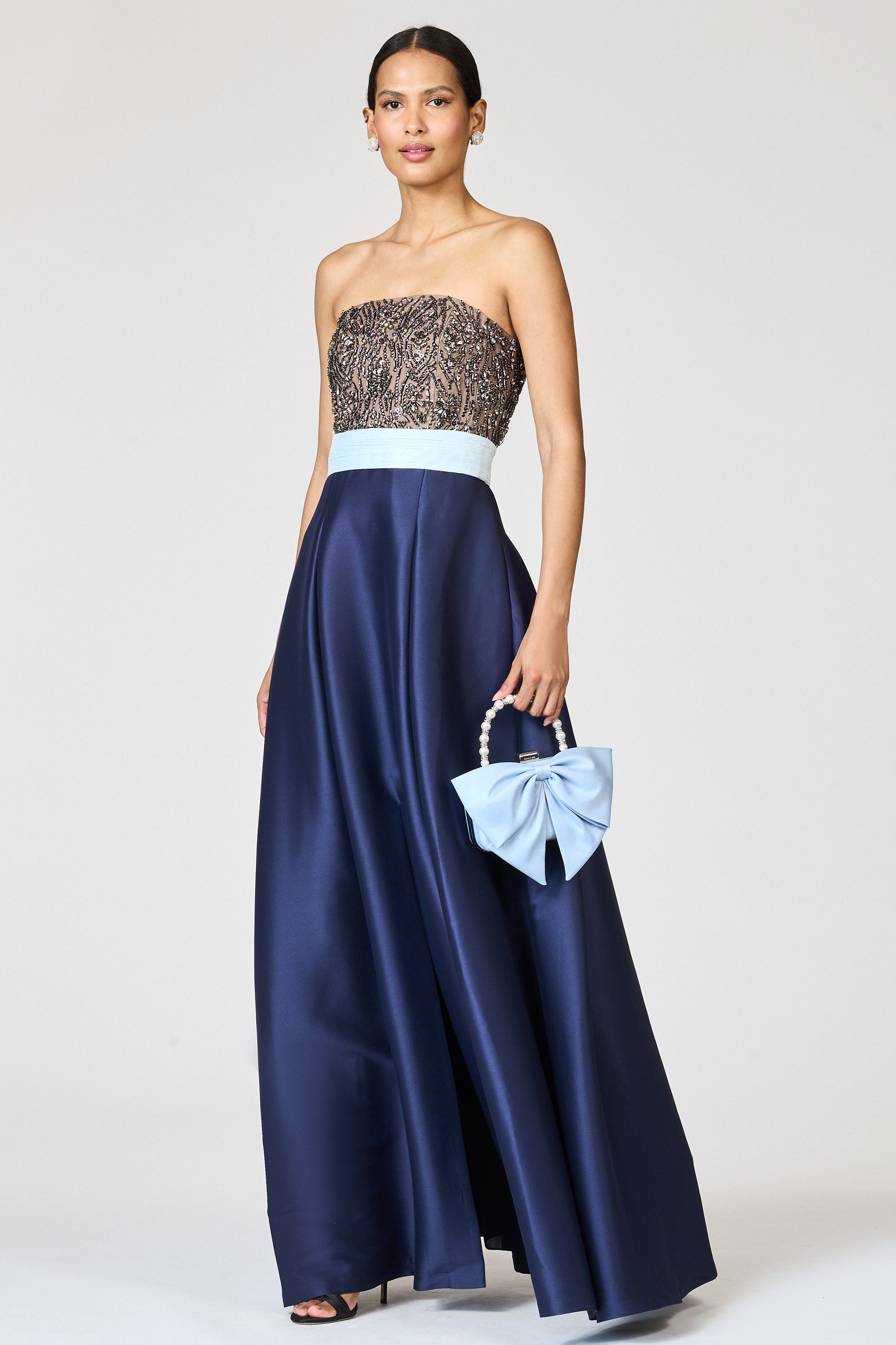 COLETTE GOWN - SILVER/NIGHT SKY
