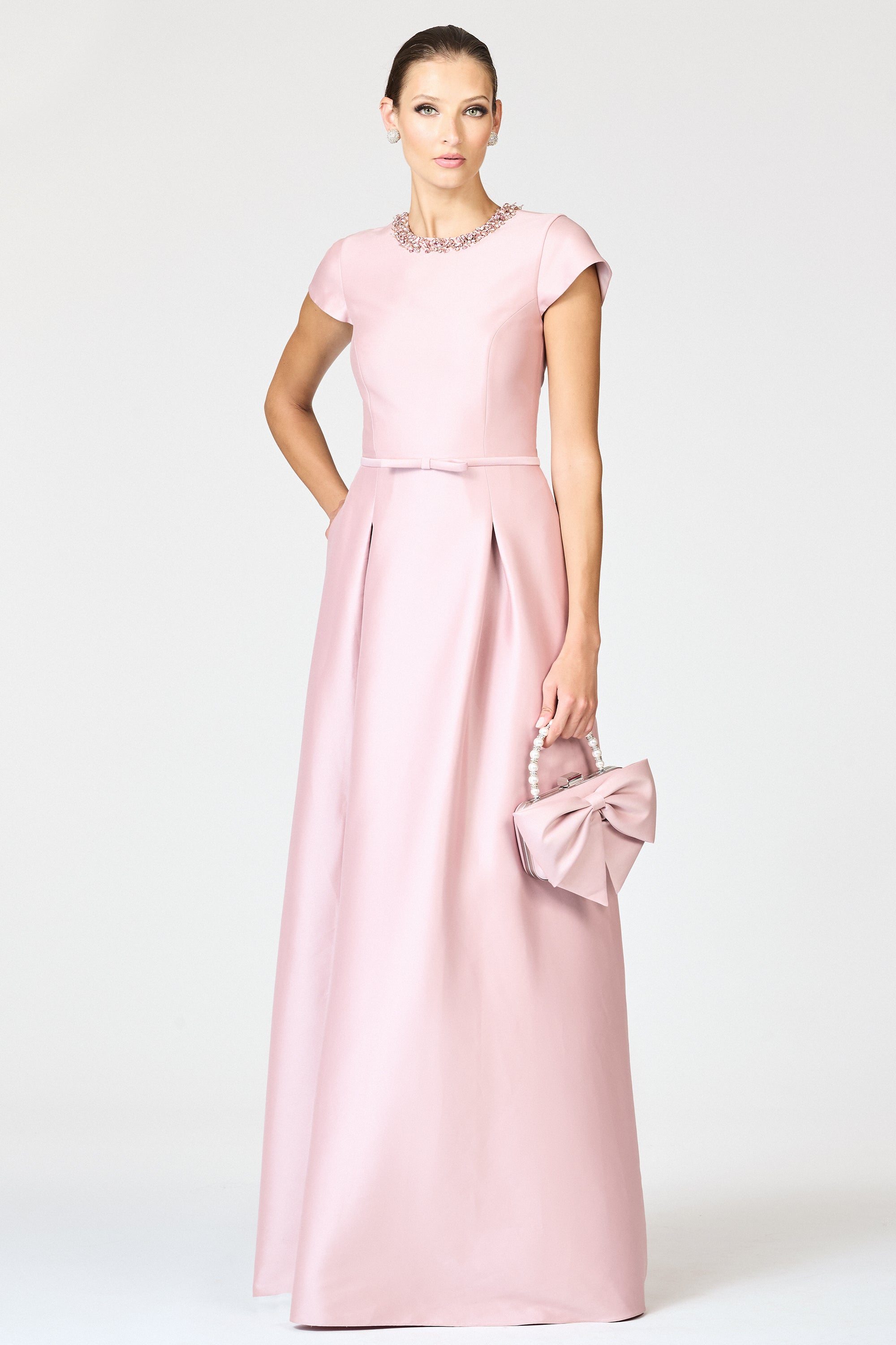 EMBELLISHED BLYTHE GOWN - ROSE QUARTZ