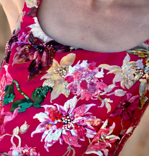 Lana Gown - Deep Pink Dahlia - Final Sale