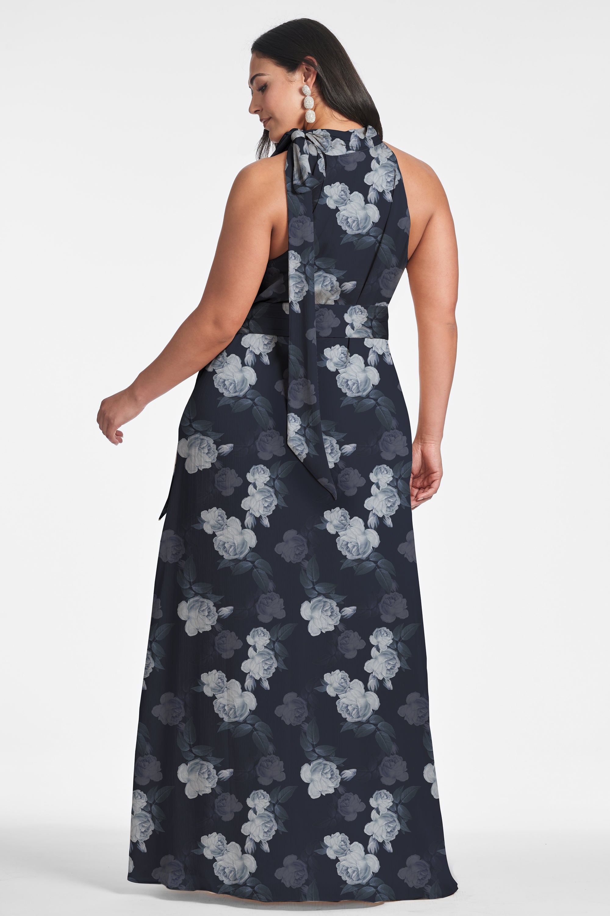 Kayla Gown - Midnight Glacial Rose - Final Sale