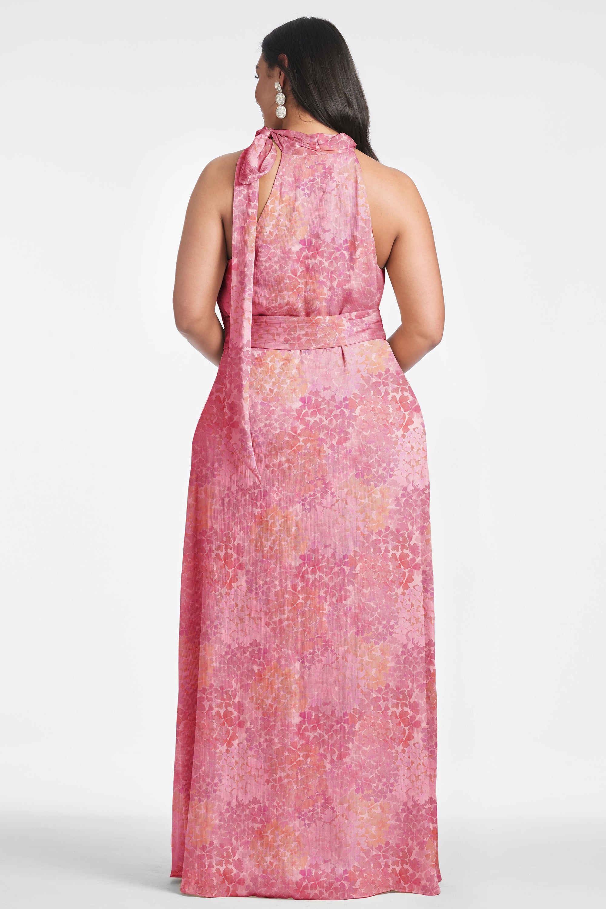 KAYLA GOWN - PASTEL SUNSET HYDRANGEA - FINAL SALE