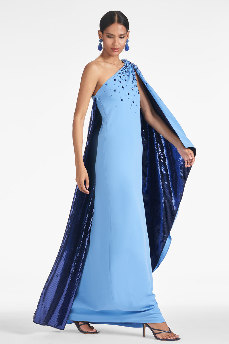 Leila Gown - Periwinkle/Sapphire