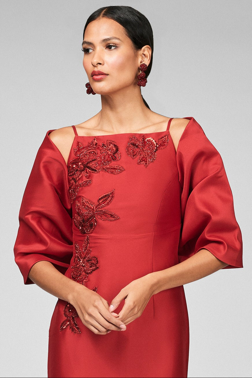 THE HUG SHAWL - HOLLY RED