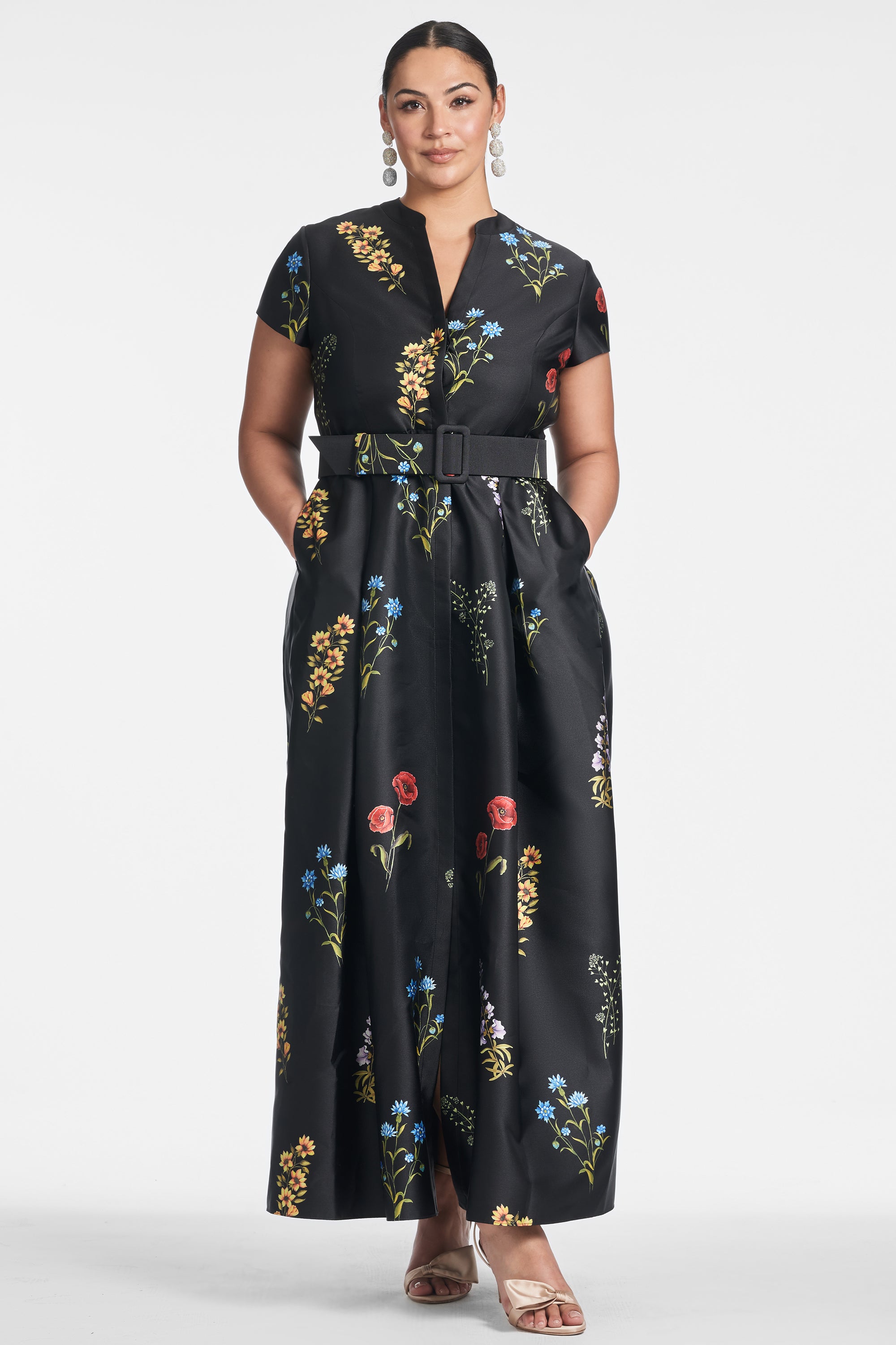 Marta Gown - Noir Bouquet