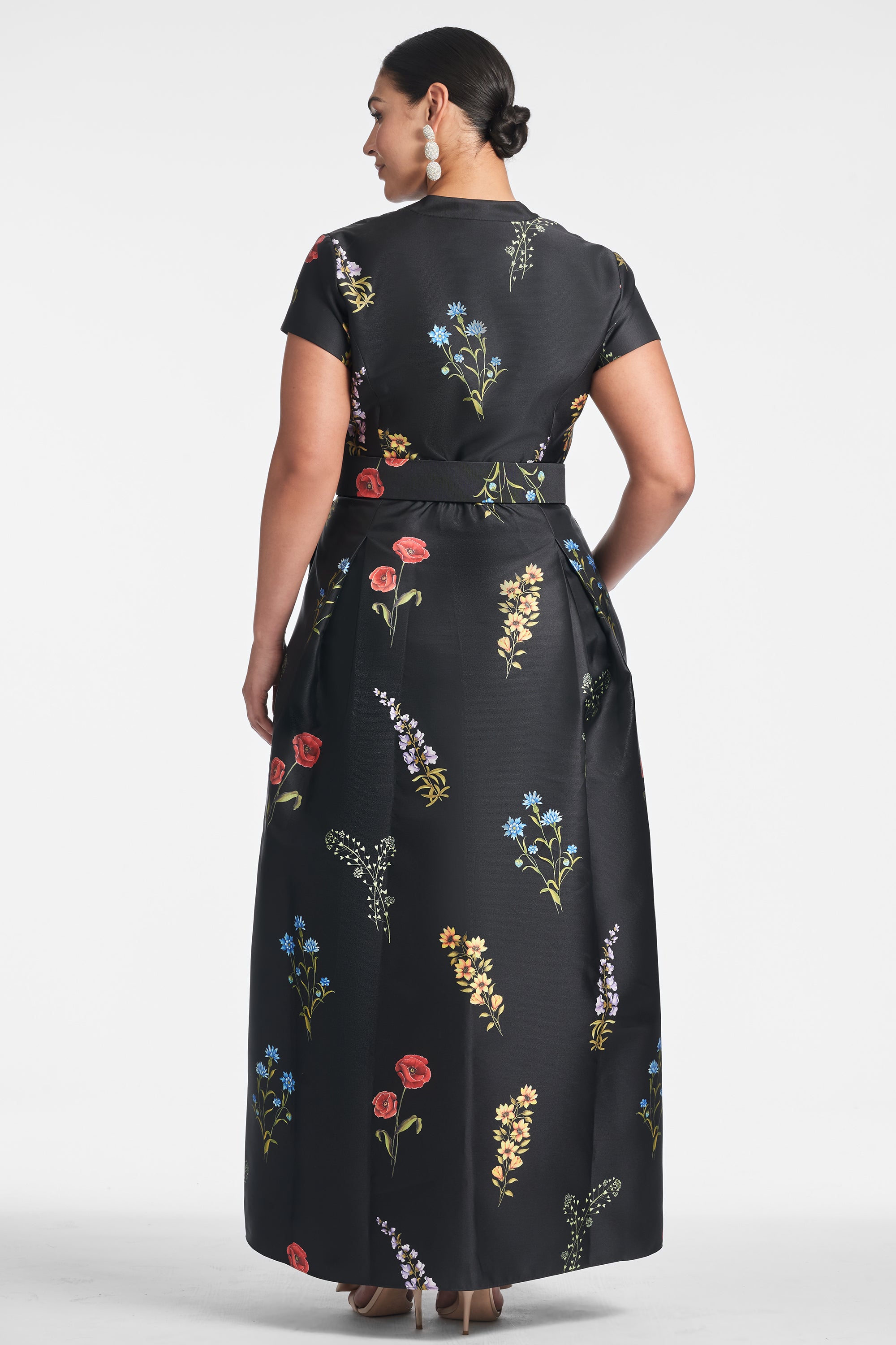 Marta Gown - Noir Bouquet