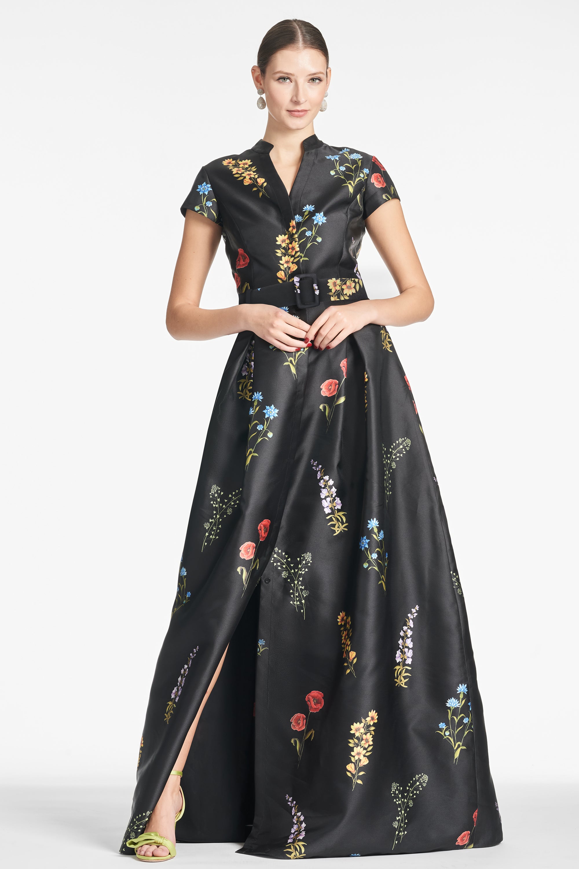 Marta Gown - Noir Bouquet