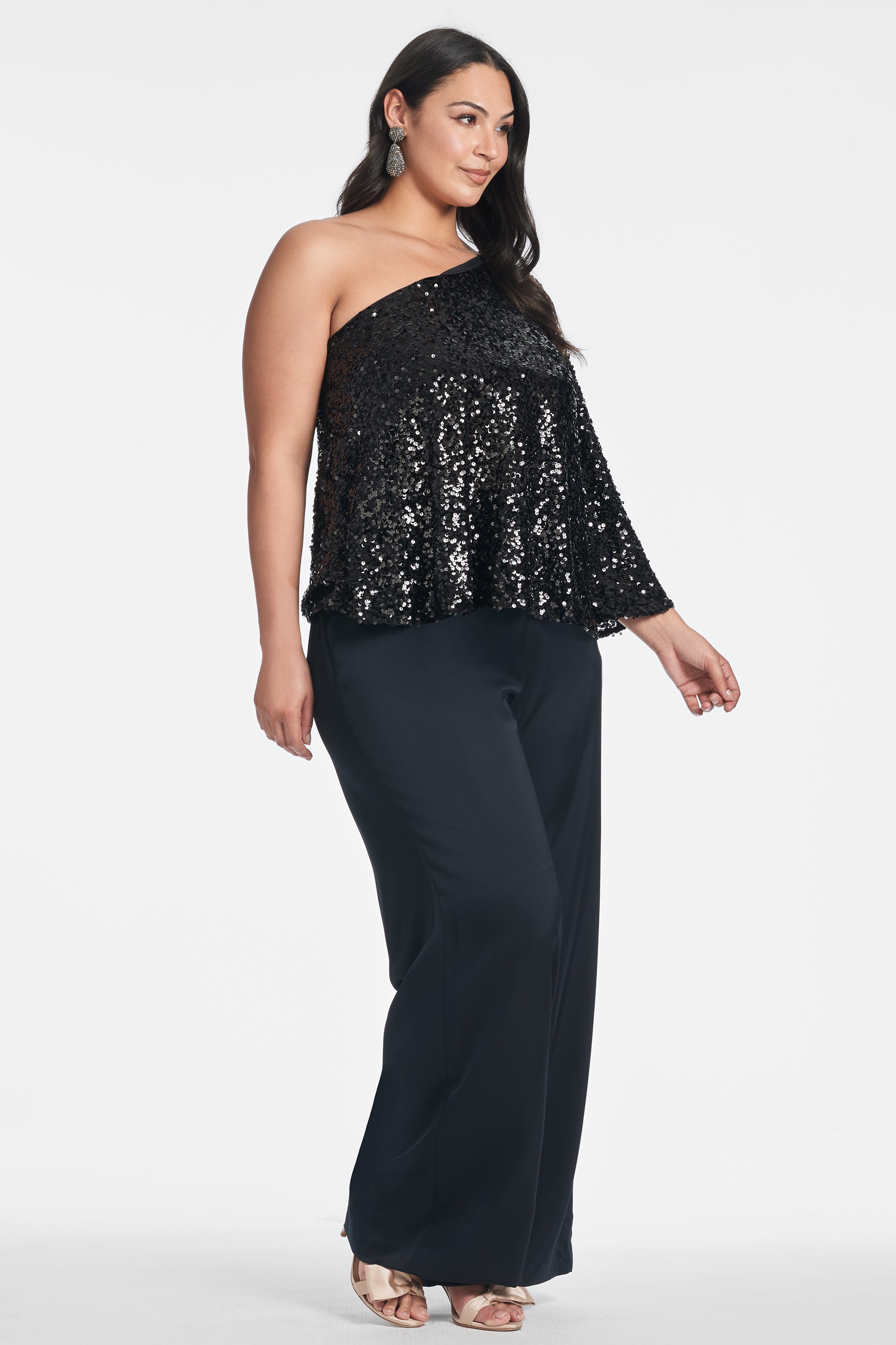 Morgan Top - Black Sequins - Final Sale