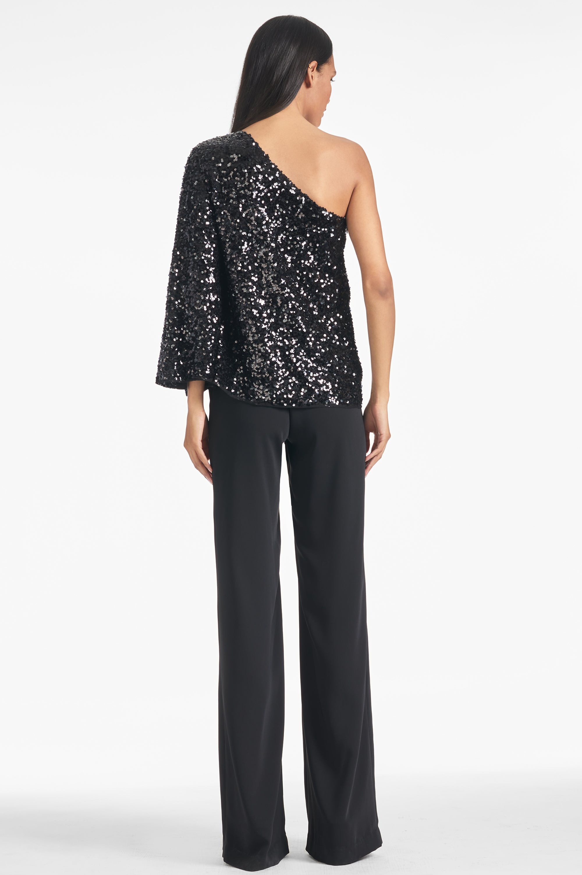 Morgan Top - Black Sequins - Final Sale