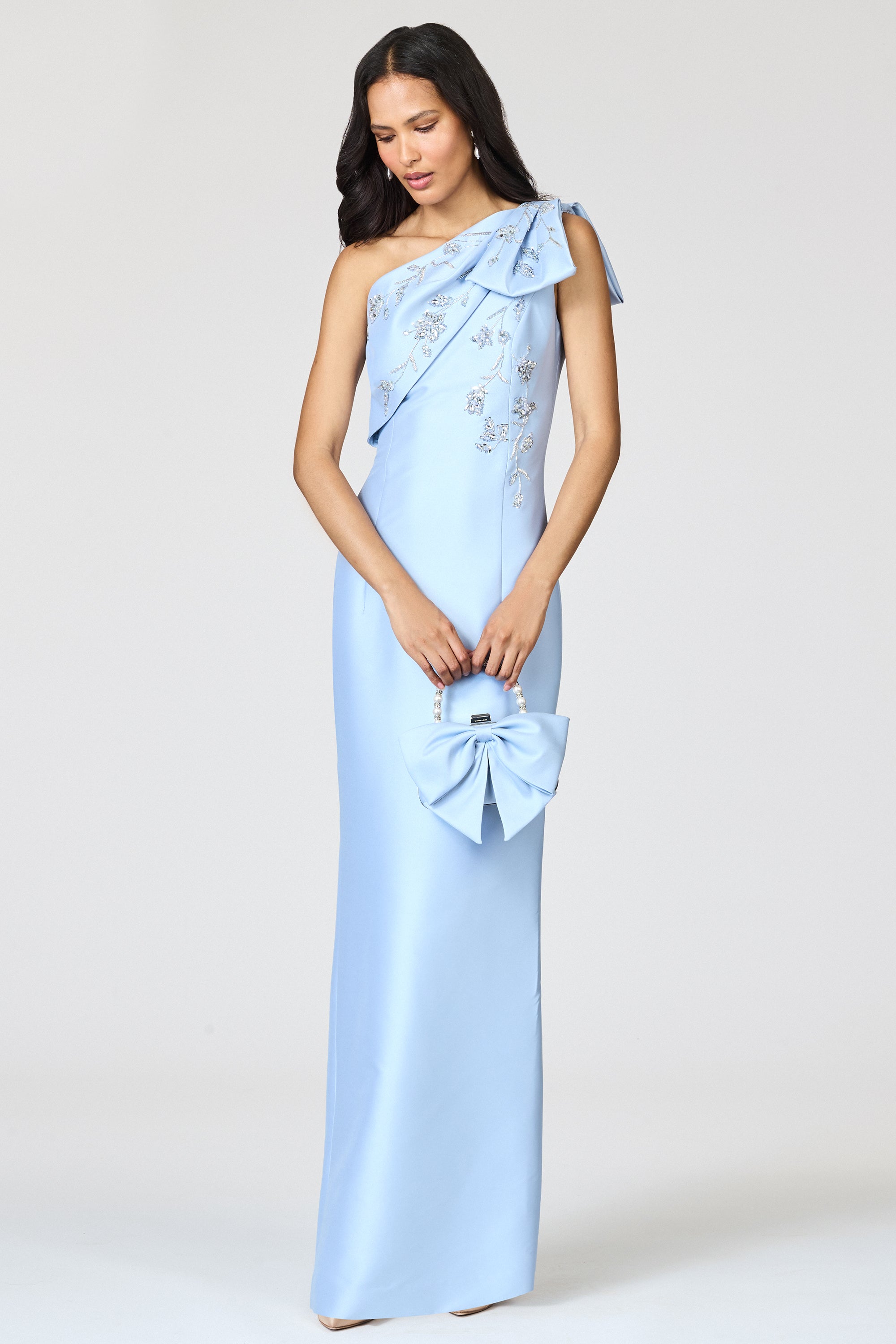 EMBELLISHED OLIVIA GOWN - GLACIAL BLUE