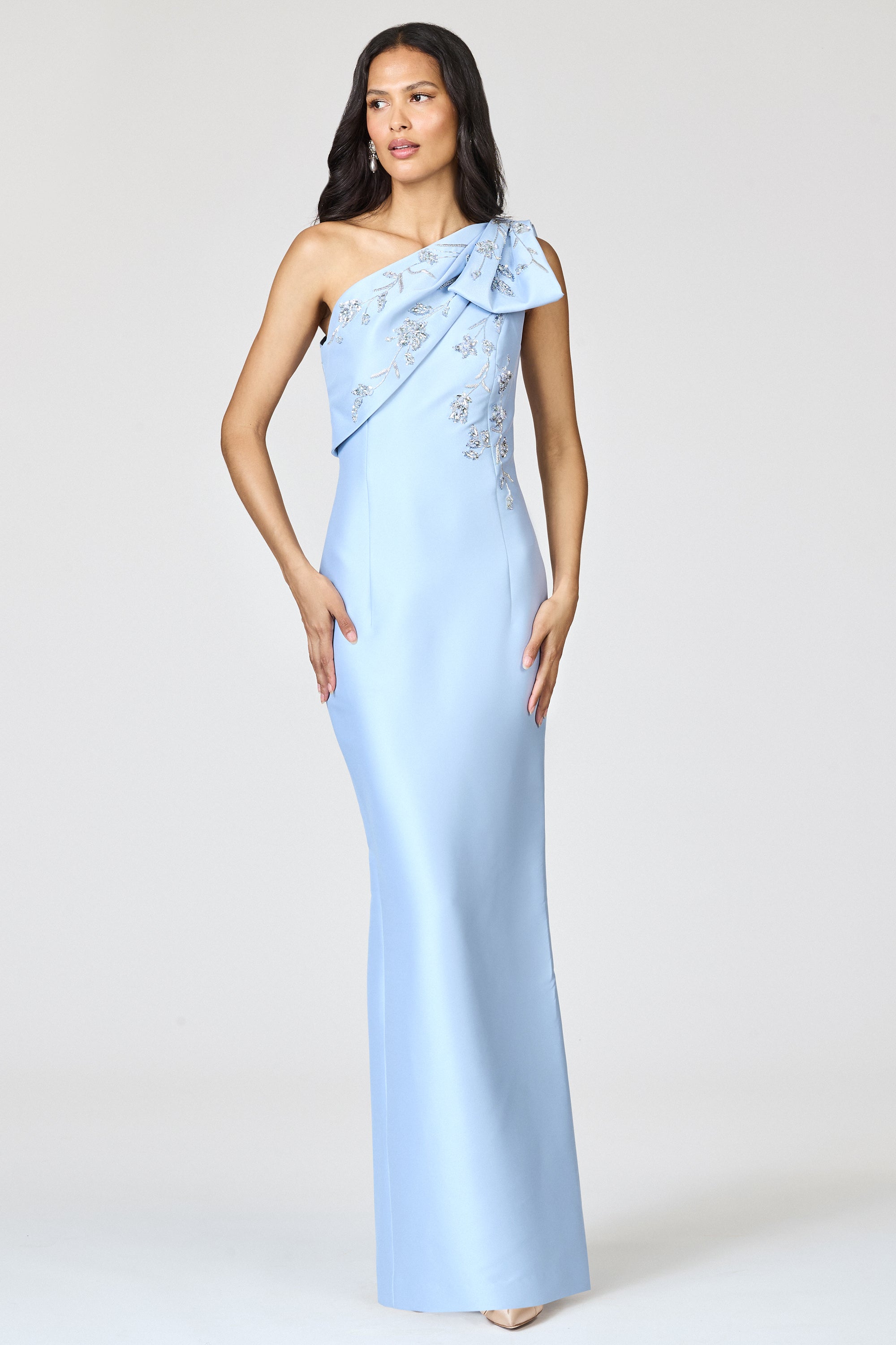 EMBELLISHED OLIVIA GOWN - GLACIAL BLUE
