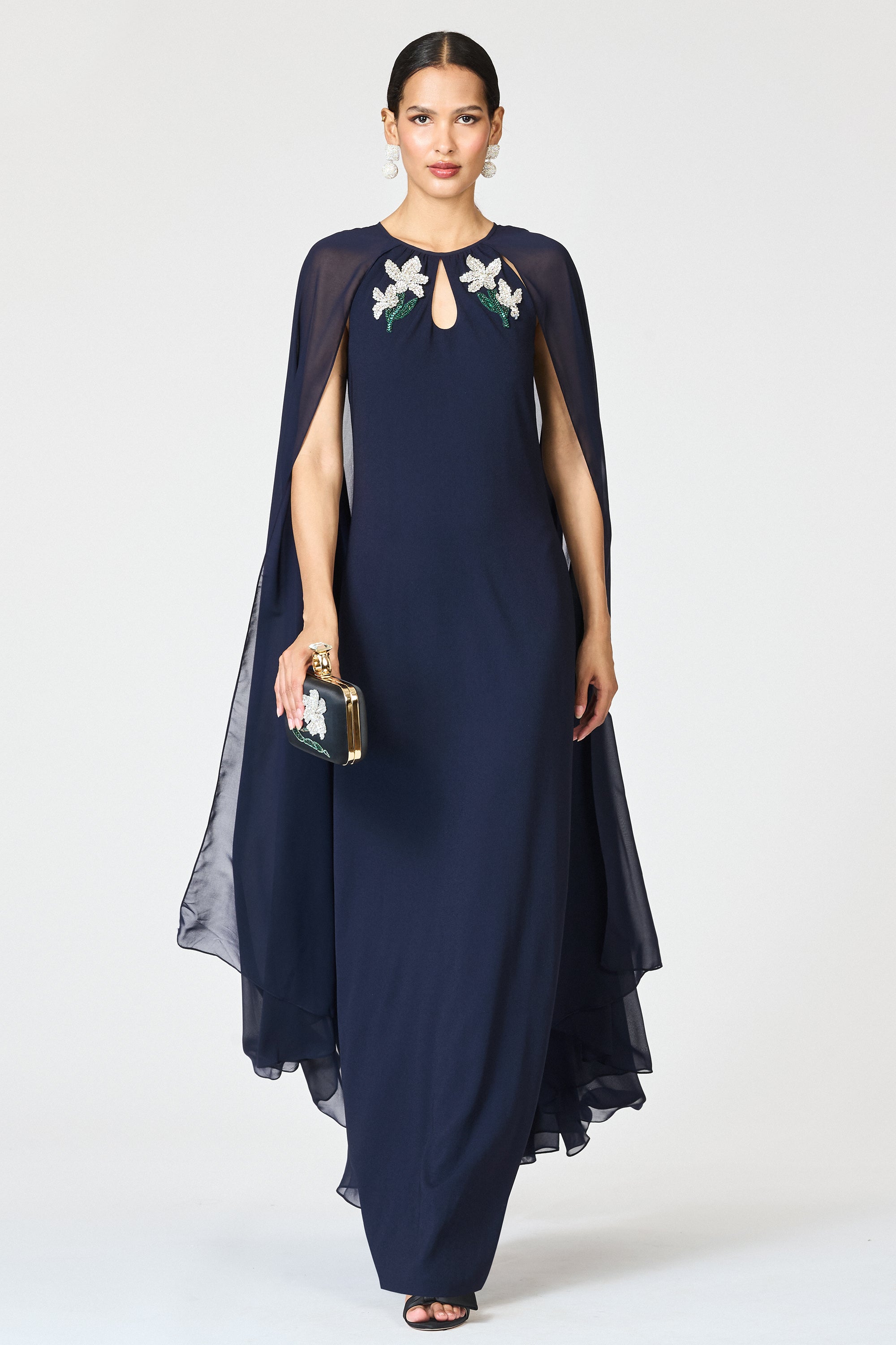 EMBELLISHED COLLEEN GOWN - MIDNIGHT