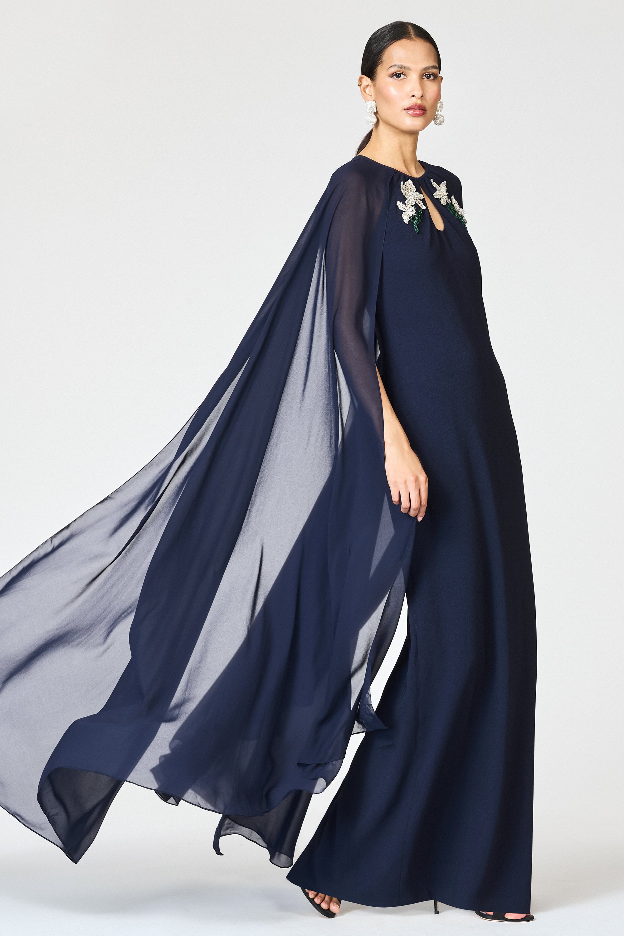 EMBELLISHED COLLEEN GOWN - MIDNIGHT