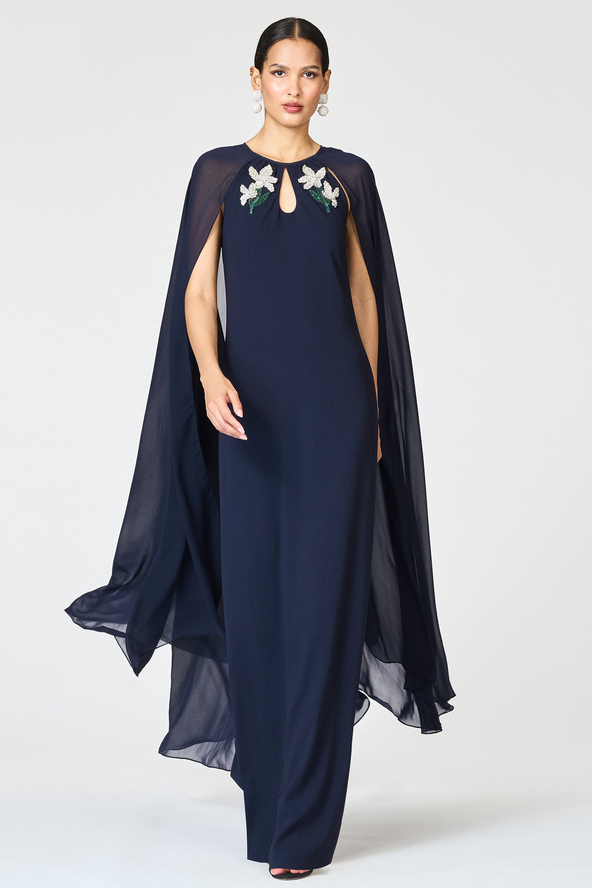 EMBELLISHED COLLEEN GOWN - MIDNIGHT