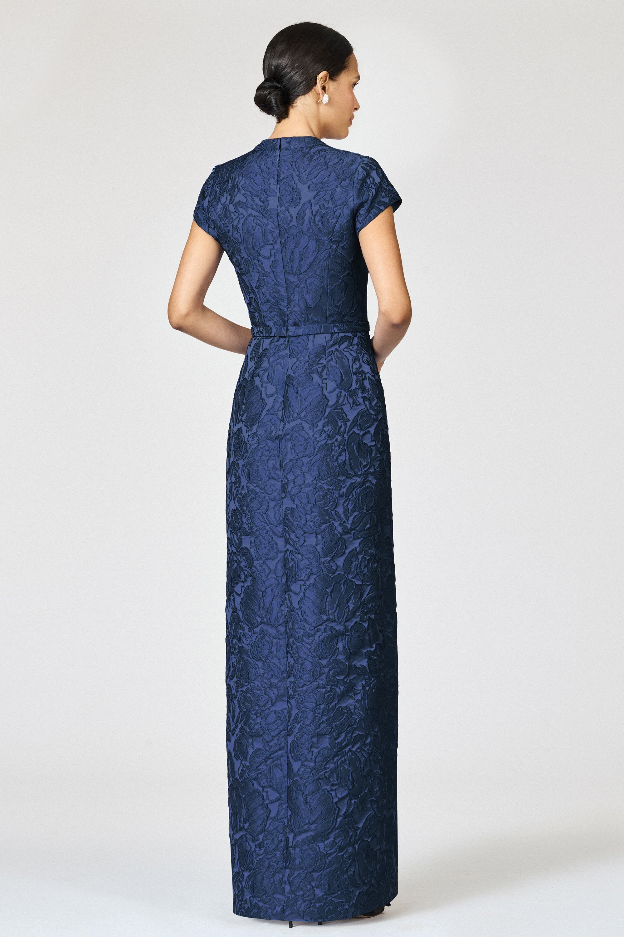 CLOQUE JUSTINE GOWN - MIDNIGHT