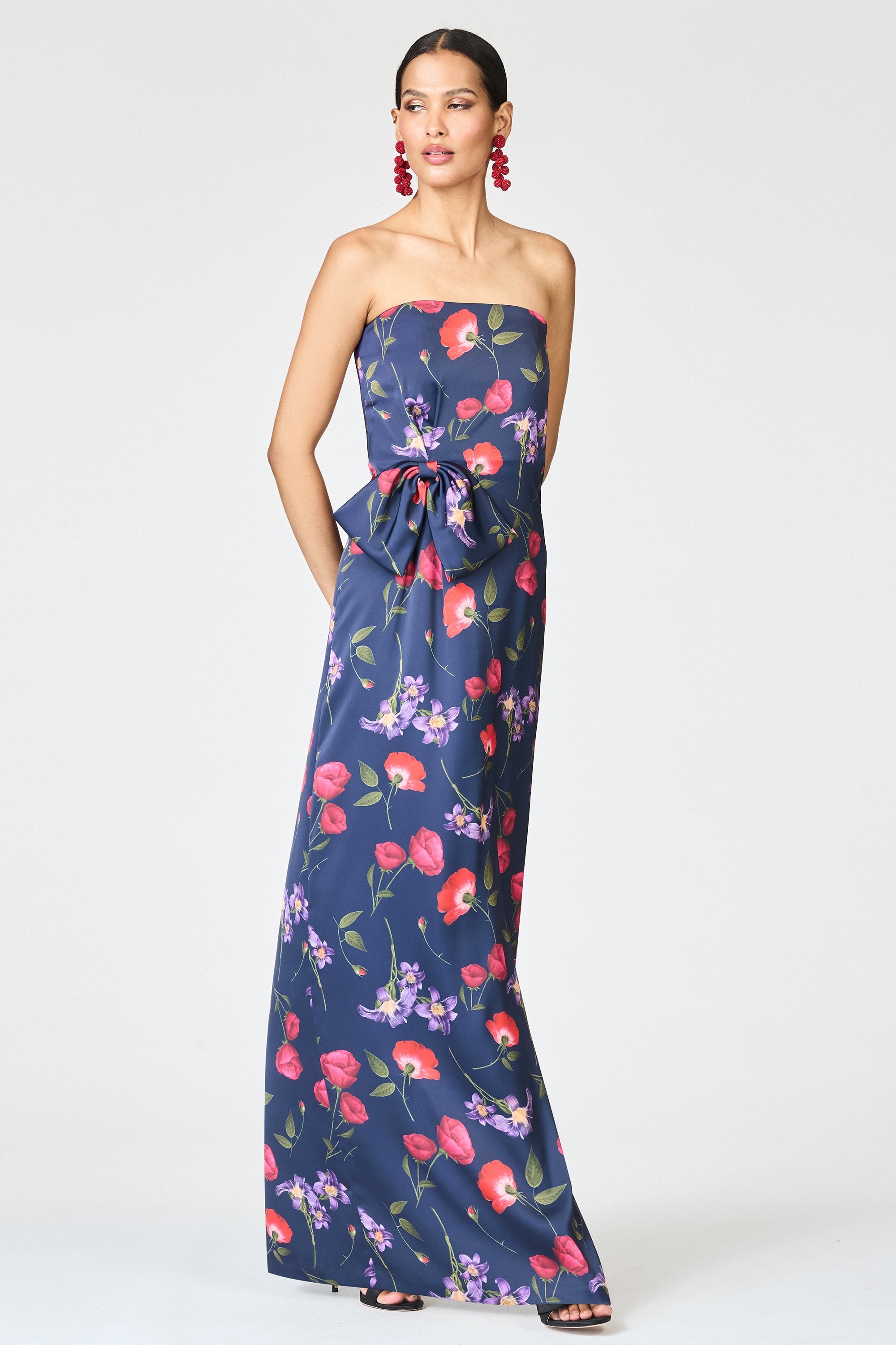 MONROE GOWN - MIDNIGHT JARDIN