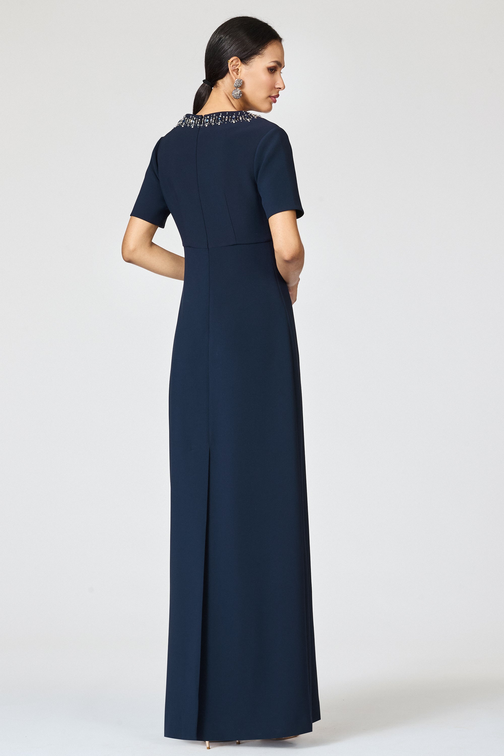 EMBELLISHED FRANCA GOWN - MIDNIGHT