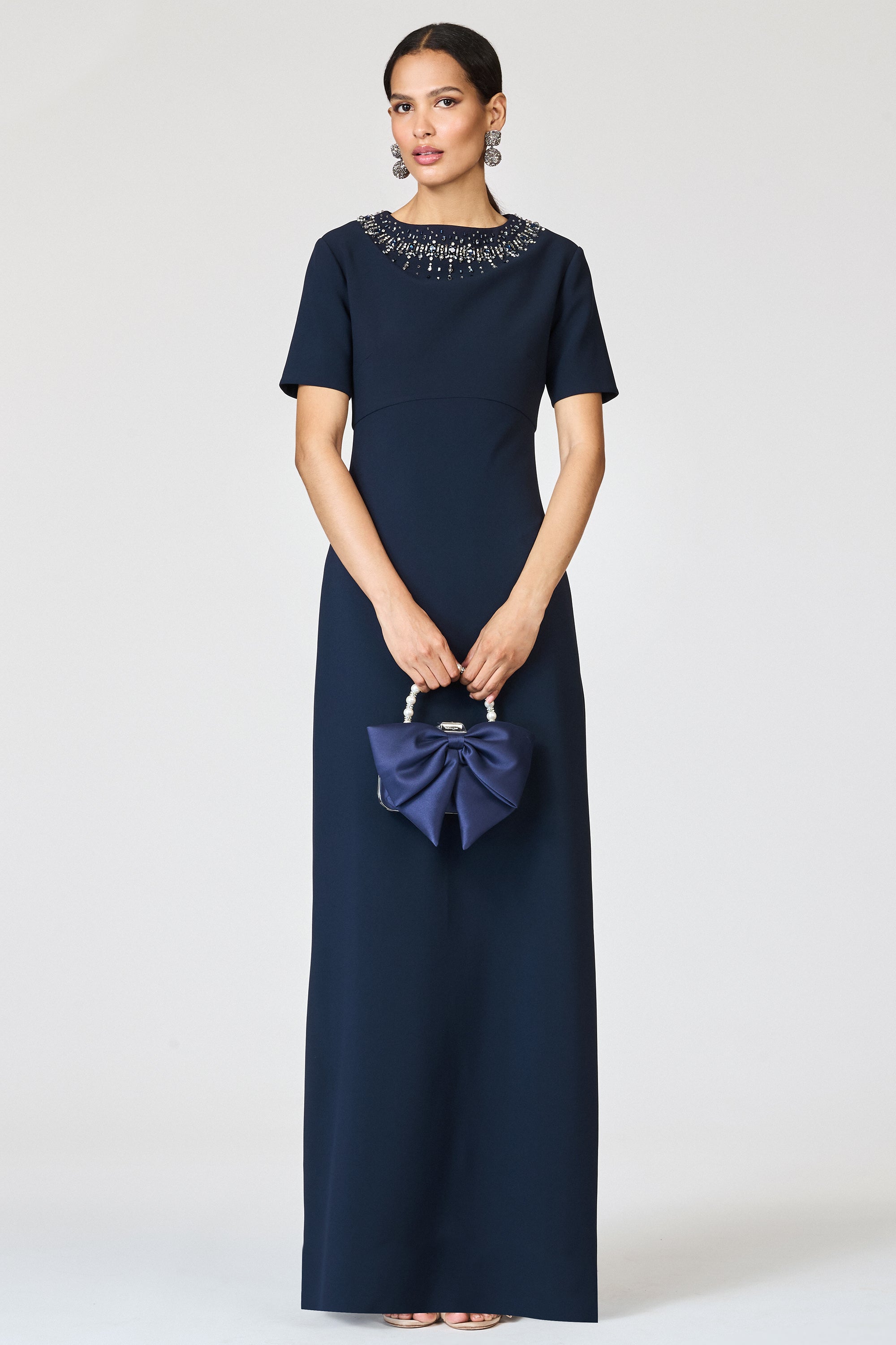 EMBELLISHED FRANCA GOWN - MIDNIGHT