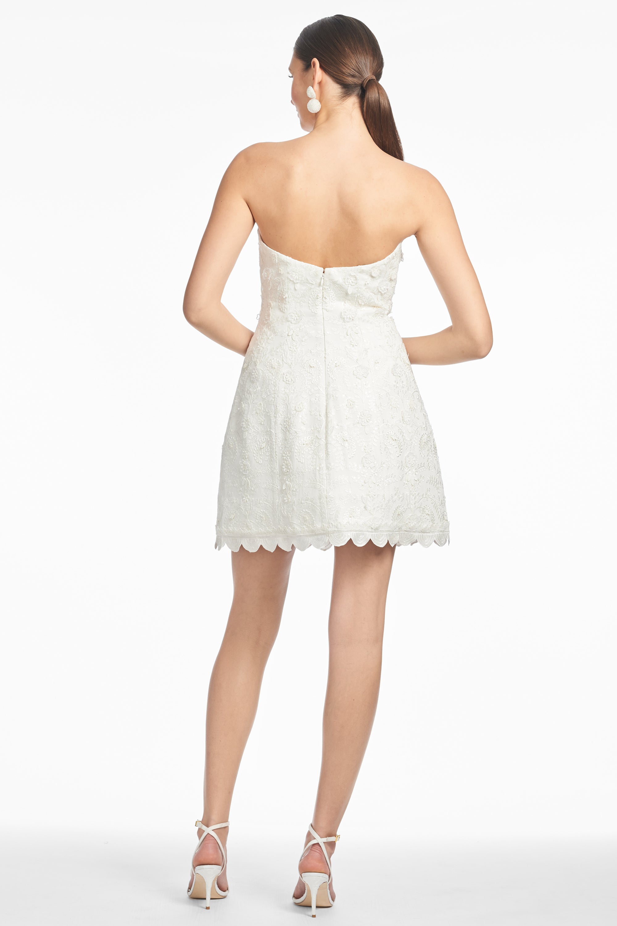 EMBELLISHED ALANNA DRESS - IVORY