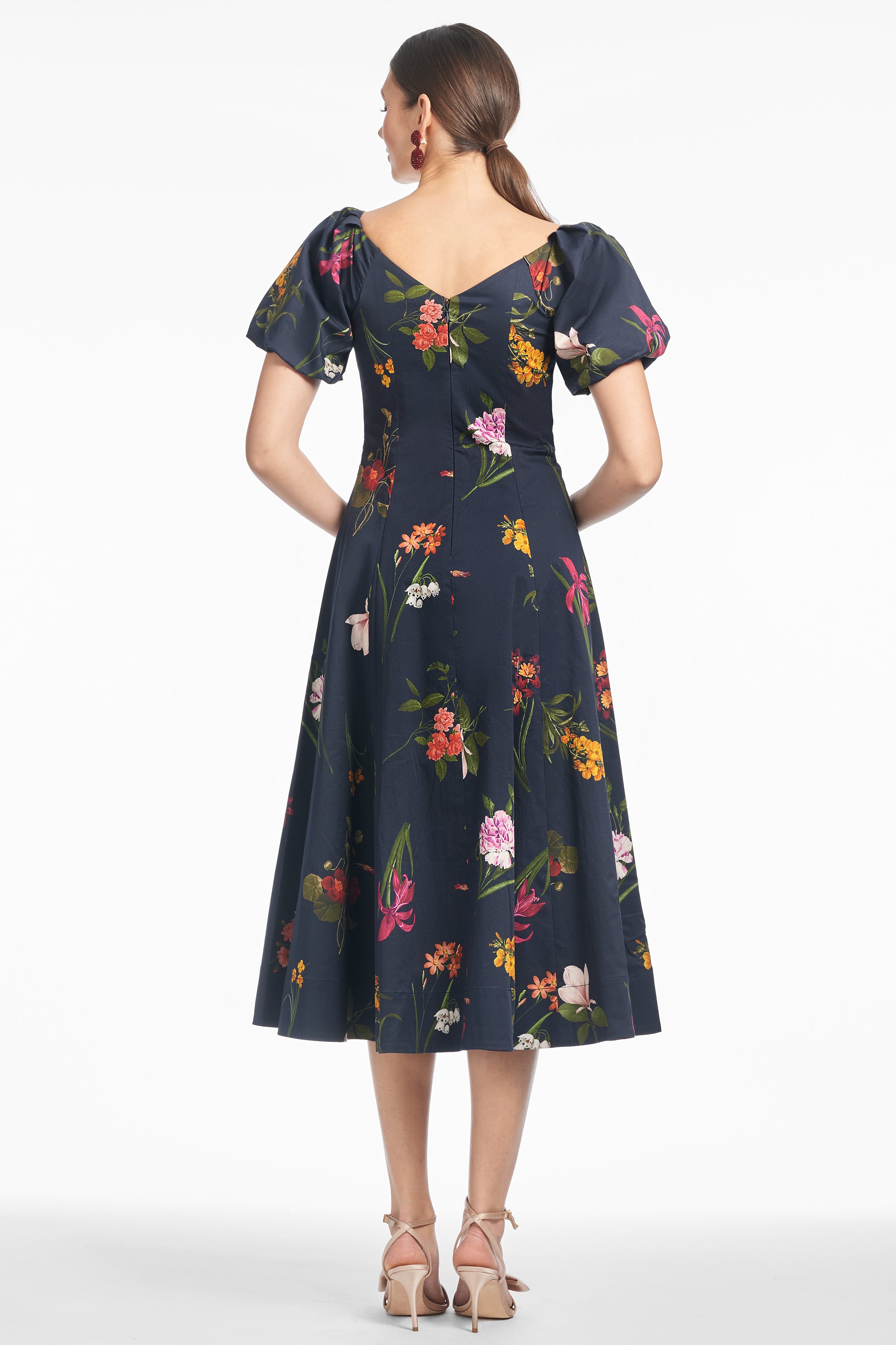 MAGNOLIA DRESS - DARK MIDNIGHT BOUQUET