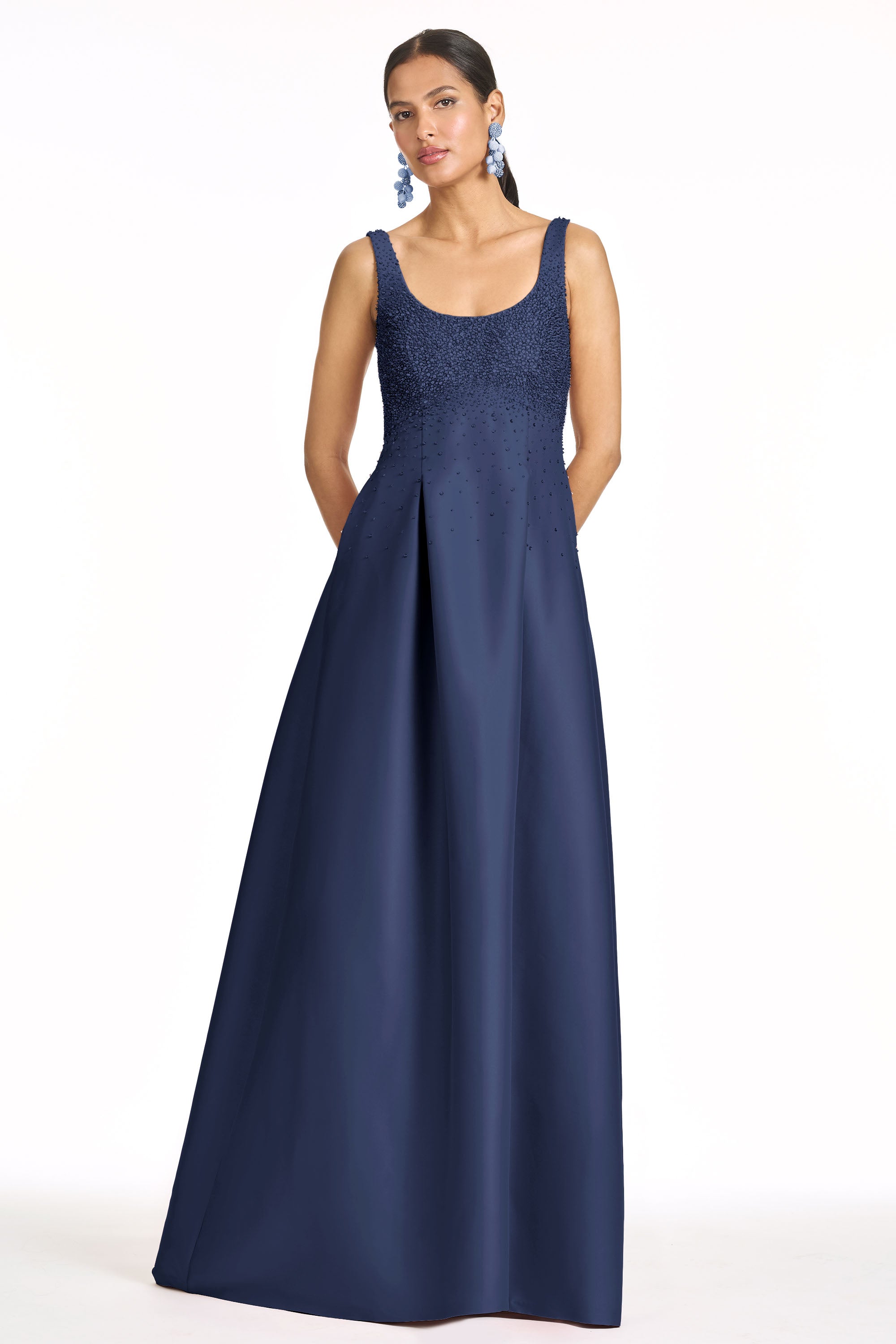 EMBELLISHED AURORA GOWN - NIGHT SKY