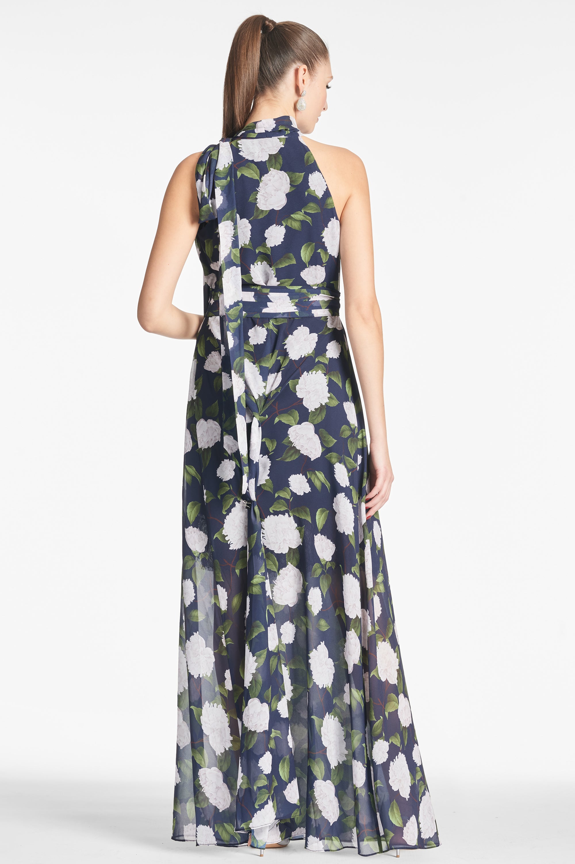 Selena Gown - Navy/Ivory Moonlit Garden - Final Sale