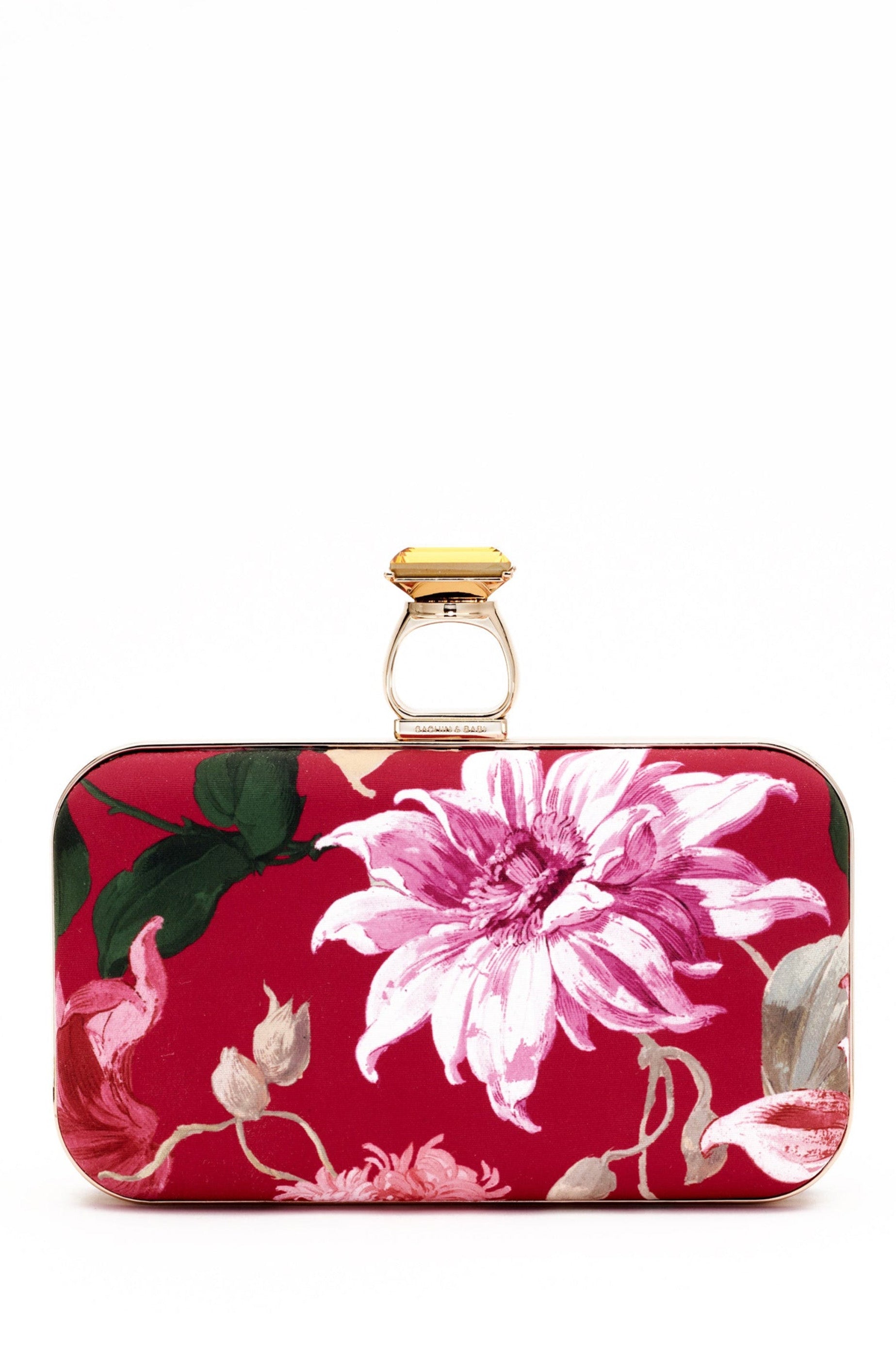 On the Rocks Clutch - Deep Pink Dahlia